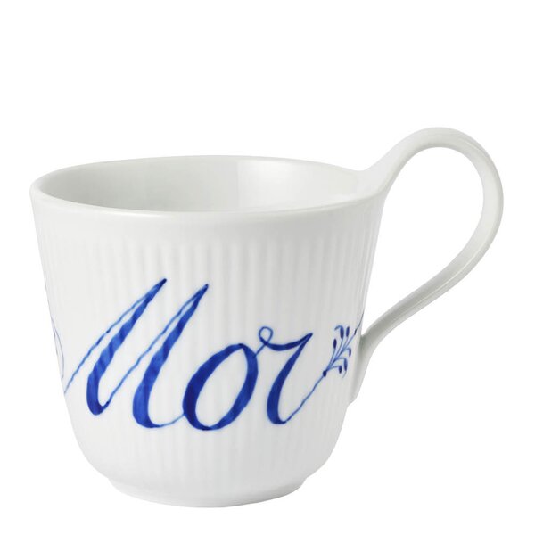 Alphabet Collection krus Mor 33 cl blå/hvit