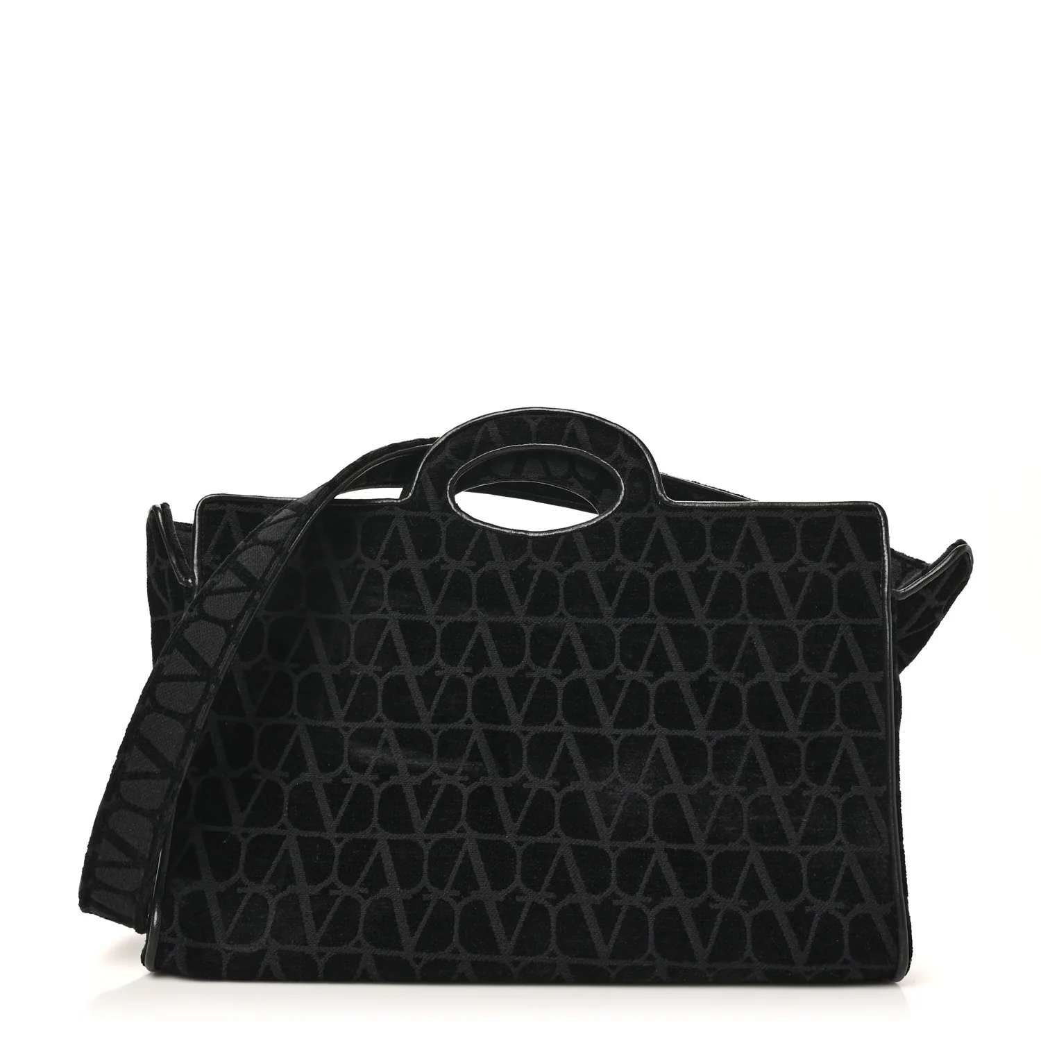 Toile Iconographe Goatskin Le Troisieme Shopping Bag Black