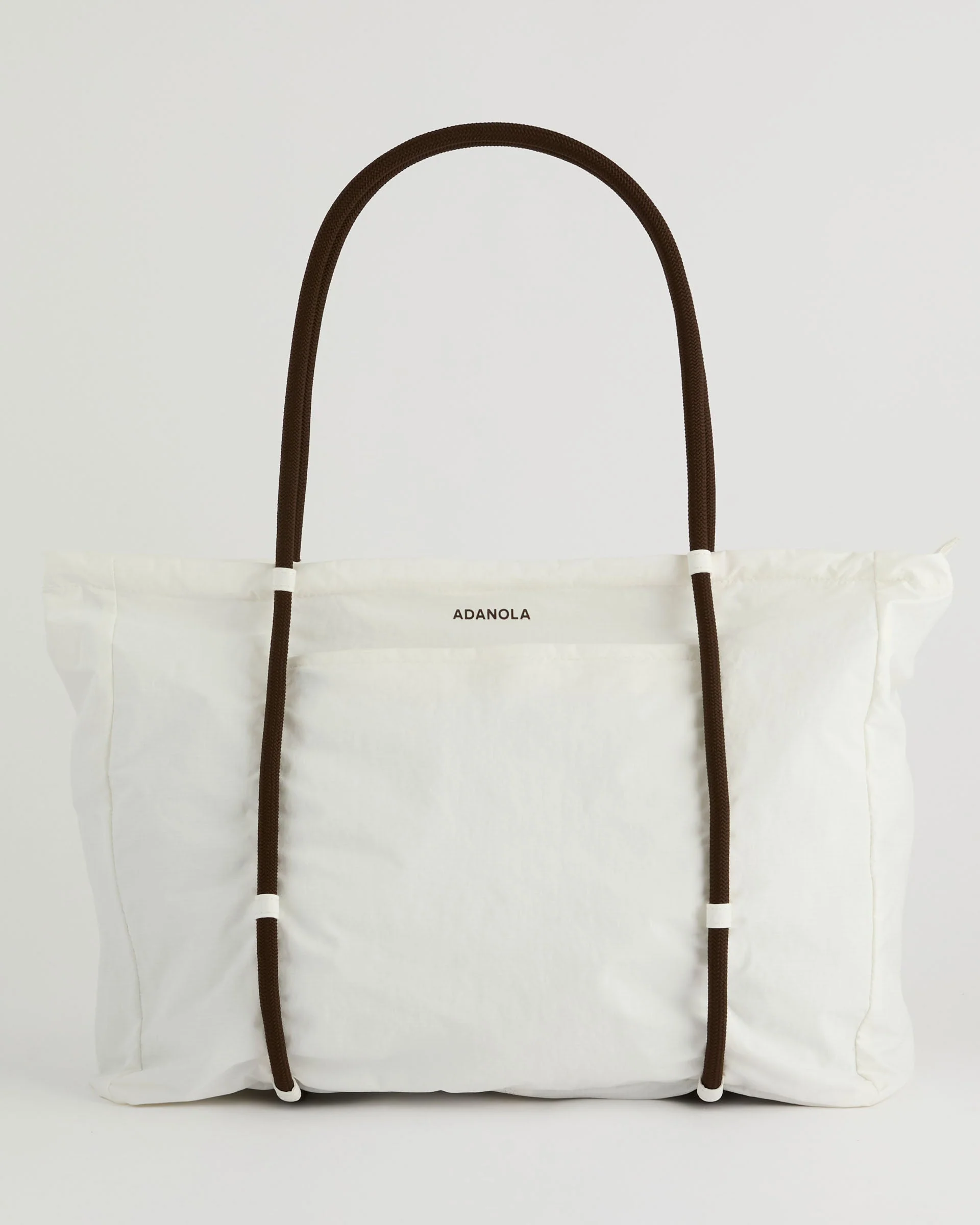 Large Rope Ripstop Bag - Marshmallow White/Coffee Bean