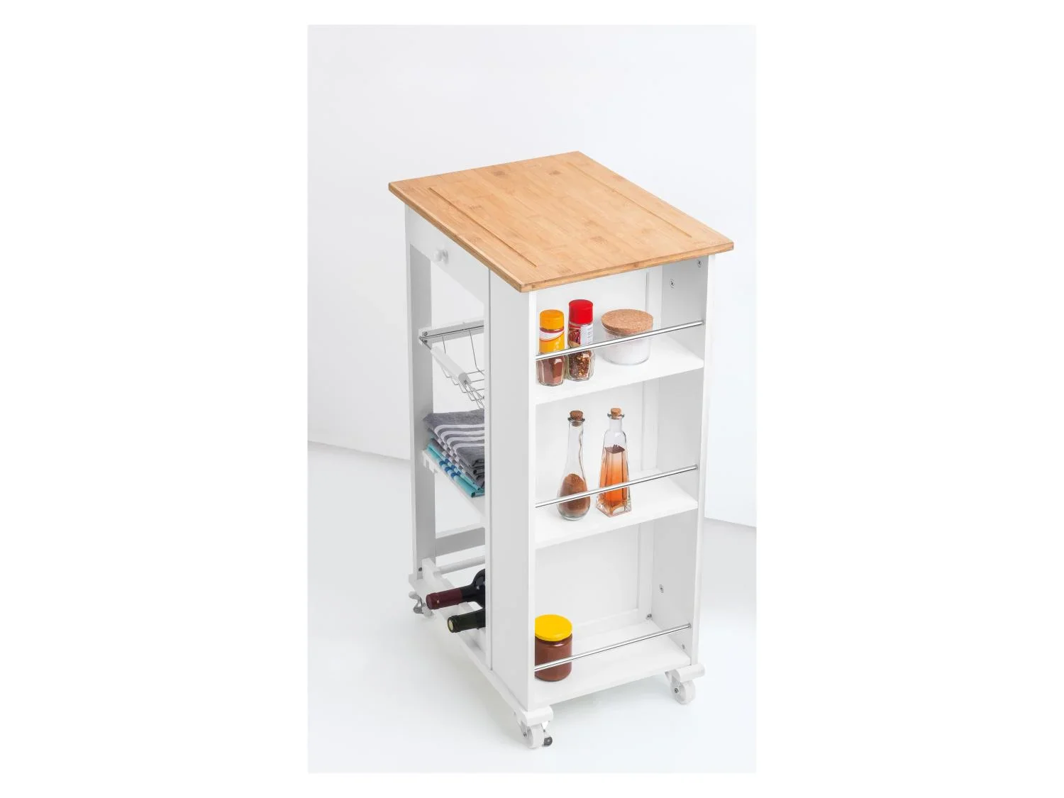 LIVARNO home Desserte de cuisine, 50 x 38,5 x 86,5 cm