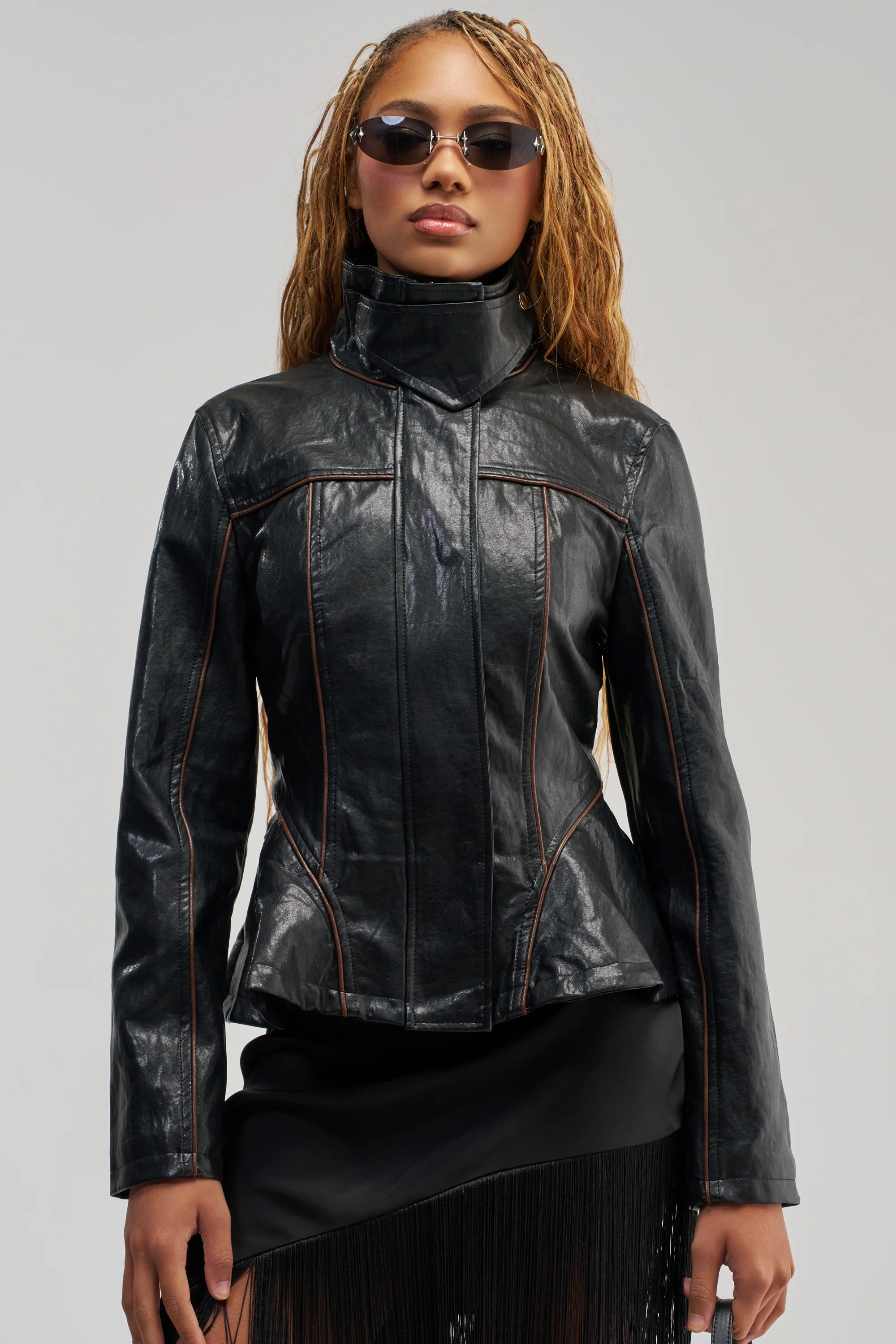 SMALL CIRCLE PEPLUM MOTO - Akira Store