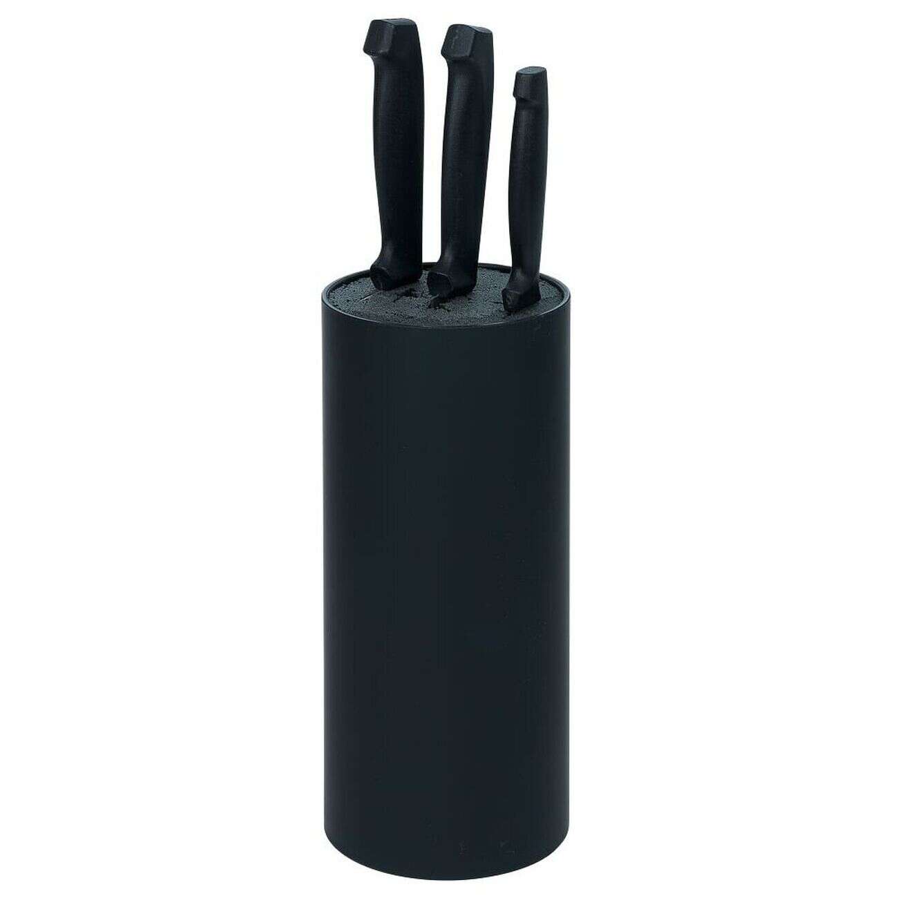 Porte couteaux plastique noir Ø11xH22,5cm