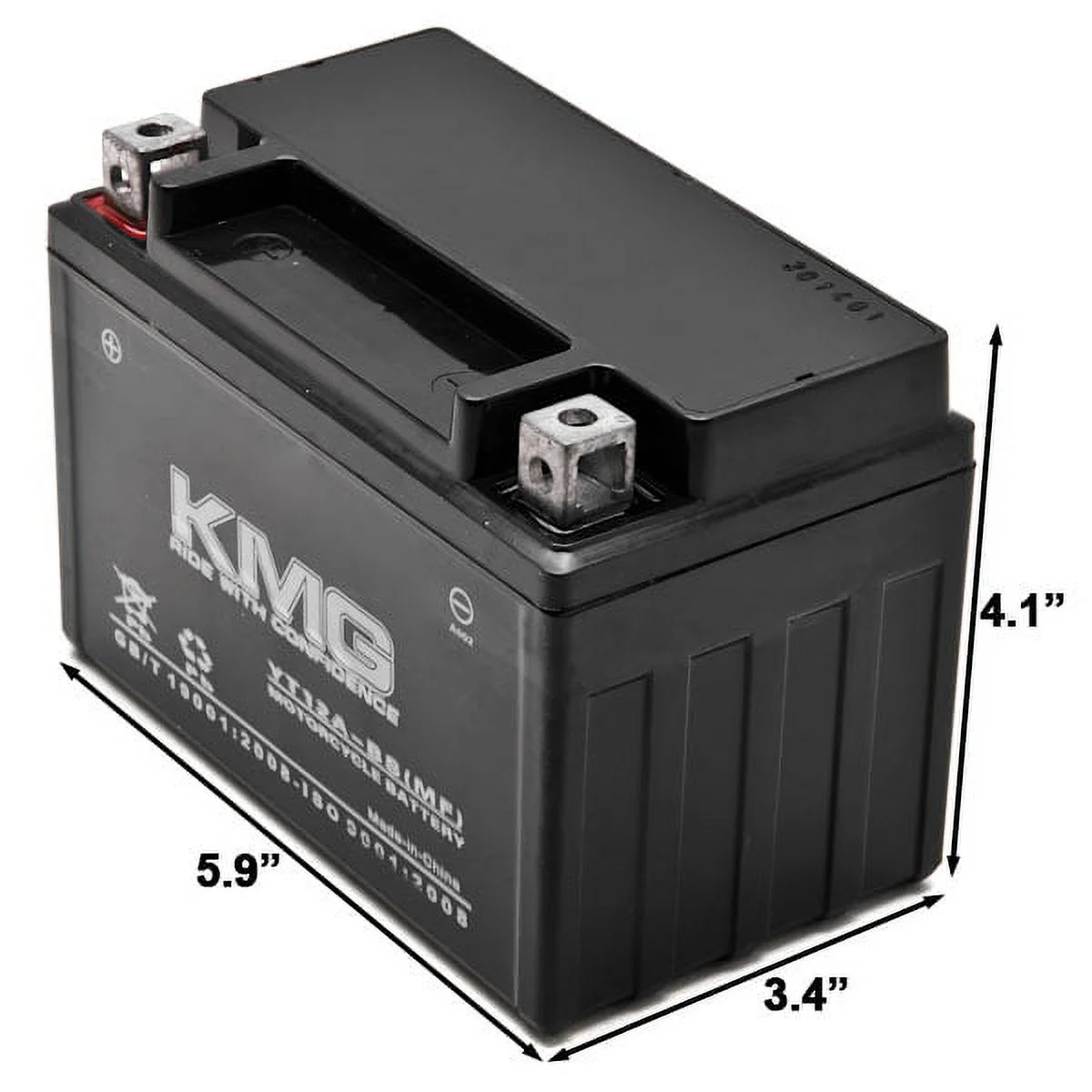 KMG Battery Compatible with Suzuki 750 GSX-R750 2000-2012 YT12A-BS Sealed Maintenance Free Battery High Performance 12V SMF OEM Replacement Powersport Motorcycle ATV Scooter Snowmobile