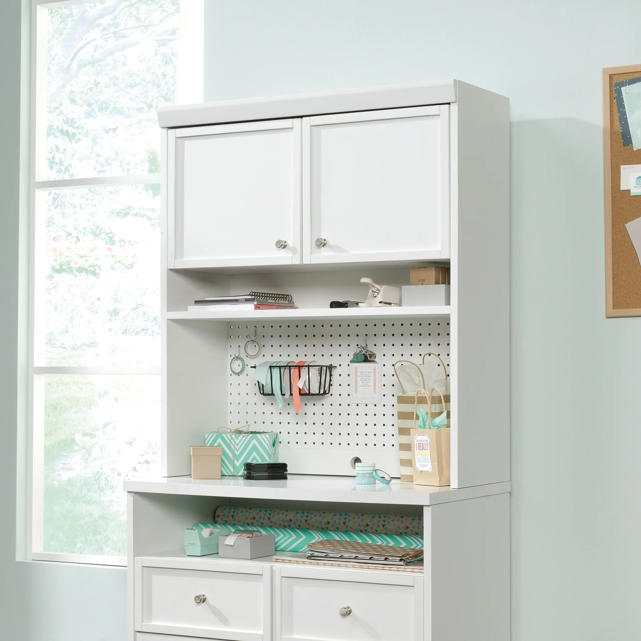 Better Homes & Gardens Craftform Hutch Top, White Finish