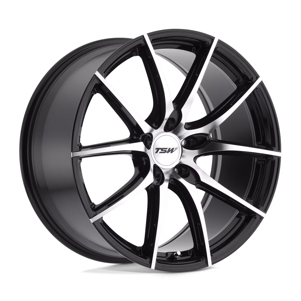 Sprint 18X8 5 5X120 40Et 76 1Cb Gloss Black W/ Mirror Cut Face Wheel