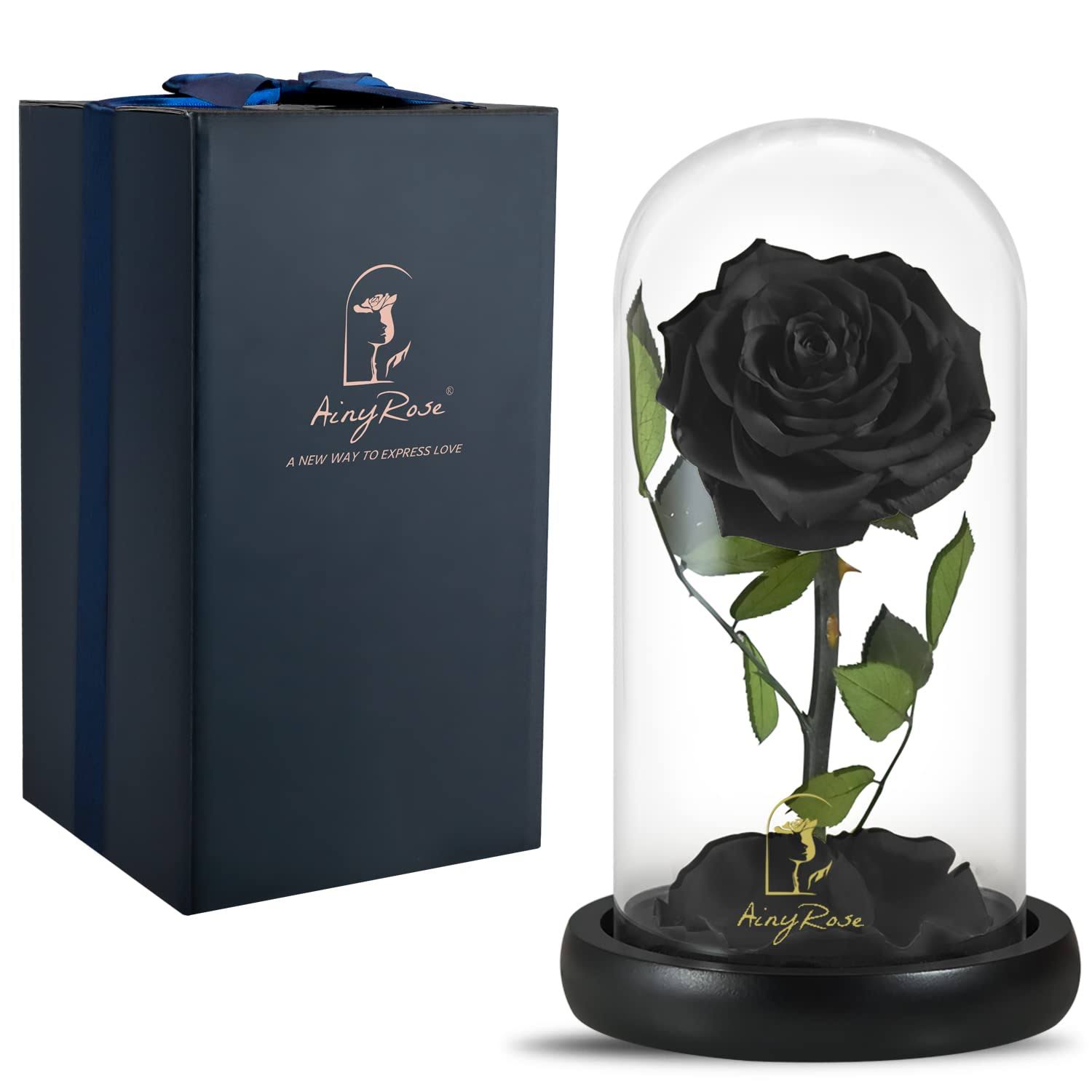 SW Eternal Rose -preserved Real Rose in Glass Dome Gift Eternal