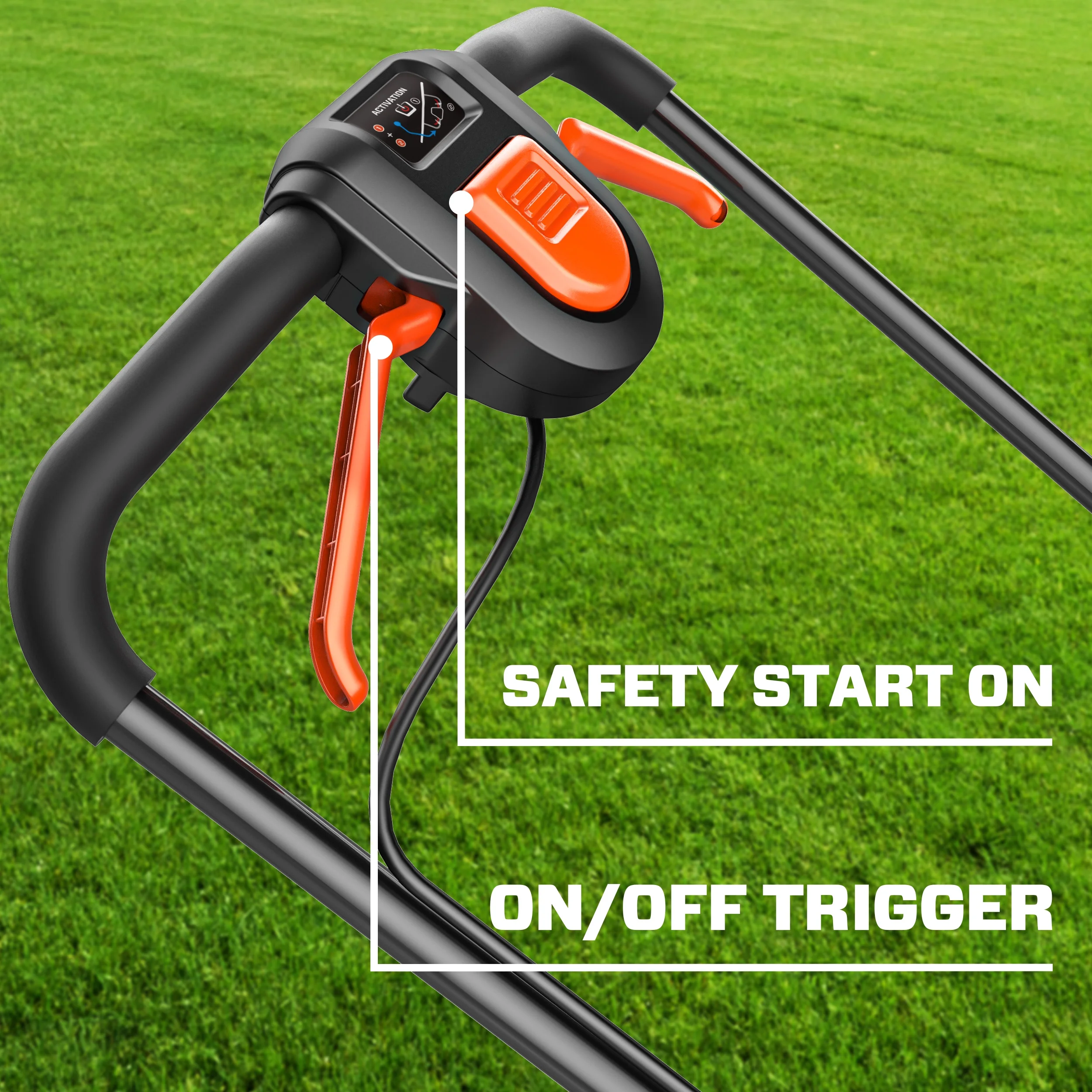 40V Brushless 18in Deck Battery Lawn Mower, 17in Cutting Blade, 2-in-1 Mulching Bagging Cordless Push Mower, 6-position Adjustment, LPPX2-M5(40V / 17in) - Image 7