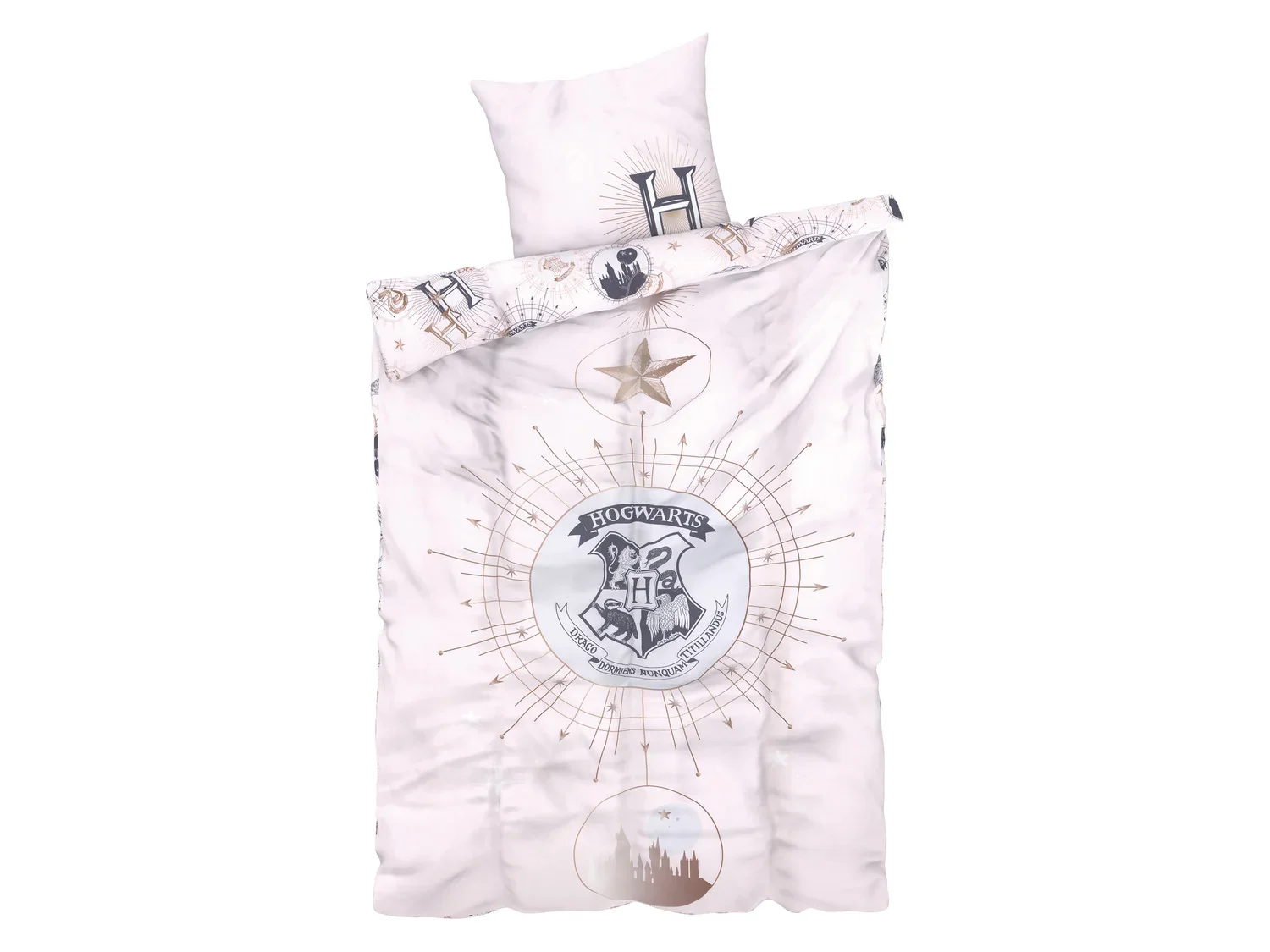 Parure de lit en microfibre Harry Potter, 140 x 200 cm