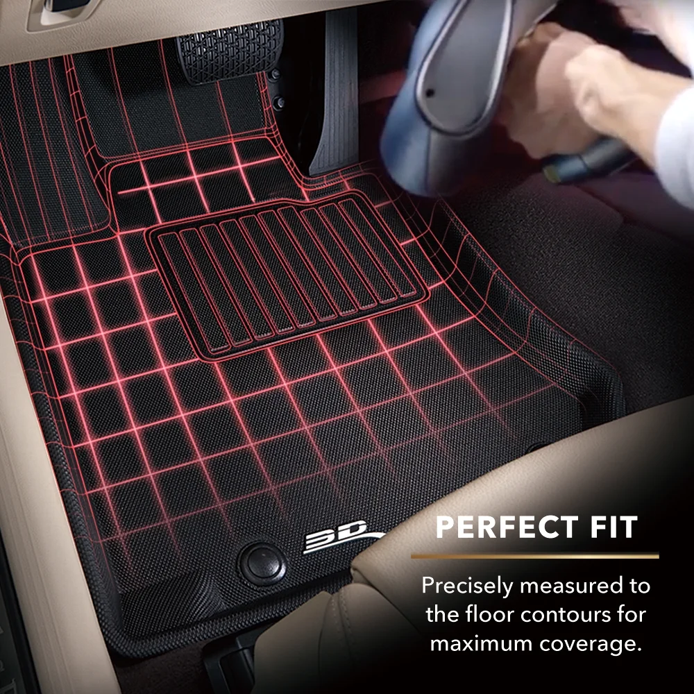 Custom Fit Kagu Floor Mat (Black) Compatible with Tesla Model 3 Highland 2024-2025 Full Set - Image 3