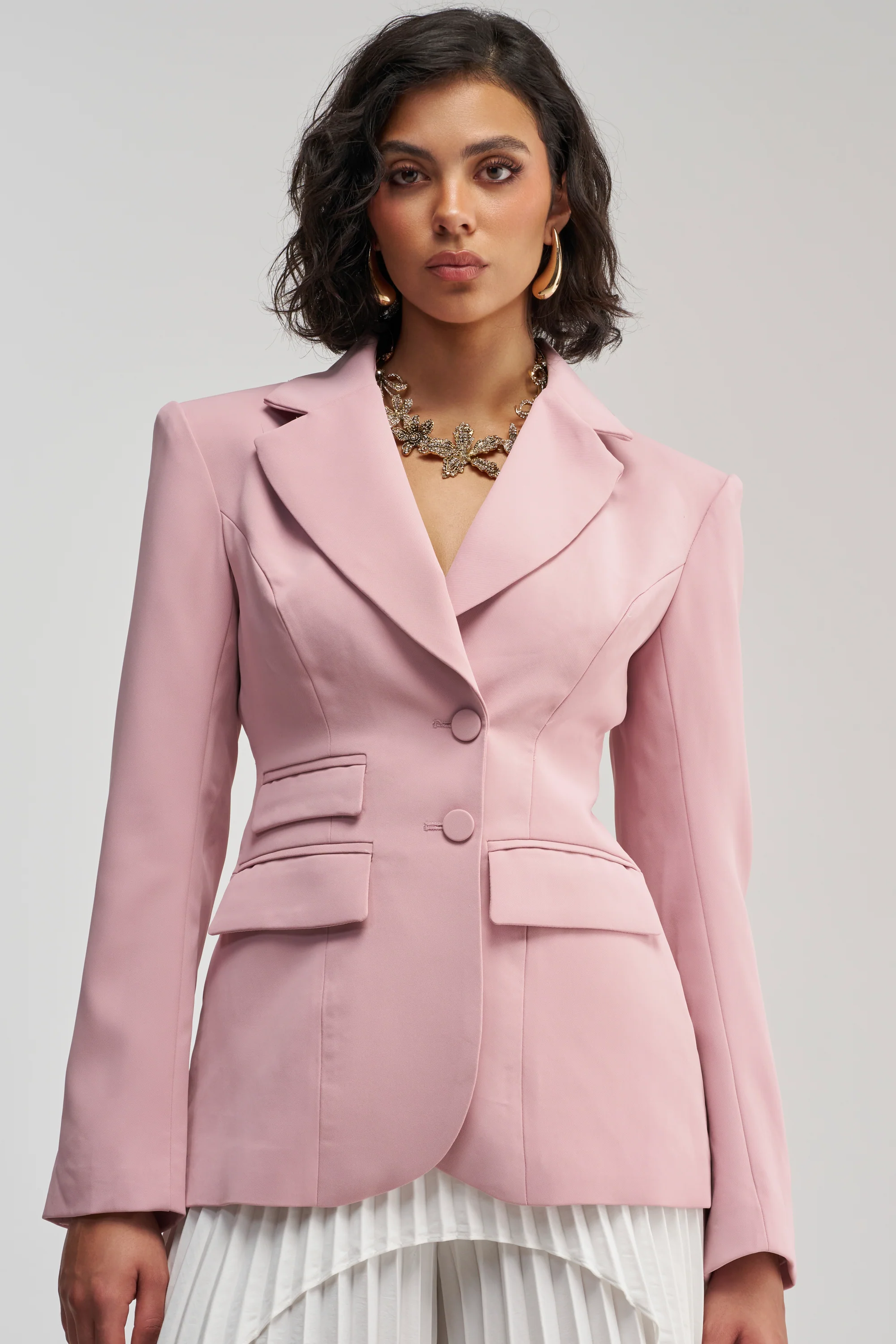 THE BLUEPRINT BLAZER IN MAUVE - Akira Store