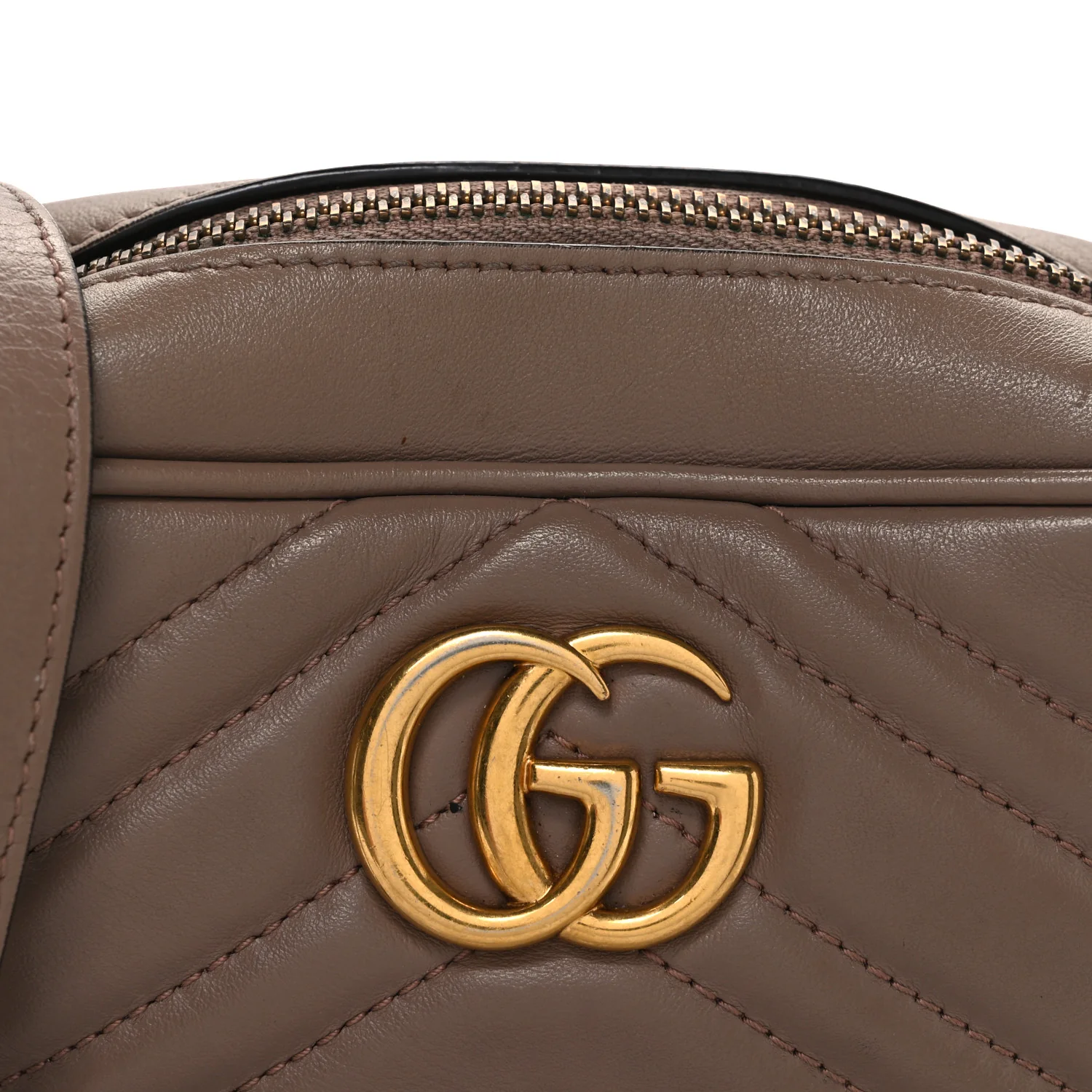 Calfskin Matelasse Mini GG Marmont Chain Shoulder Bag Porcelain Rose