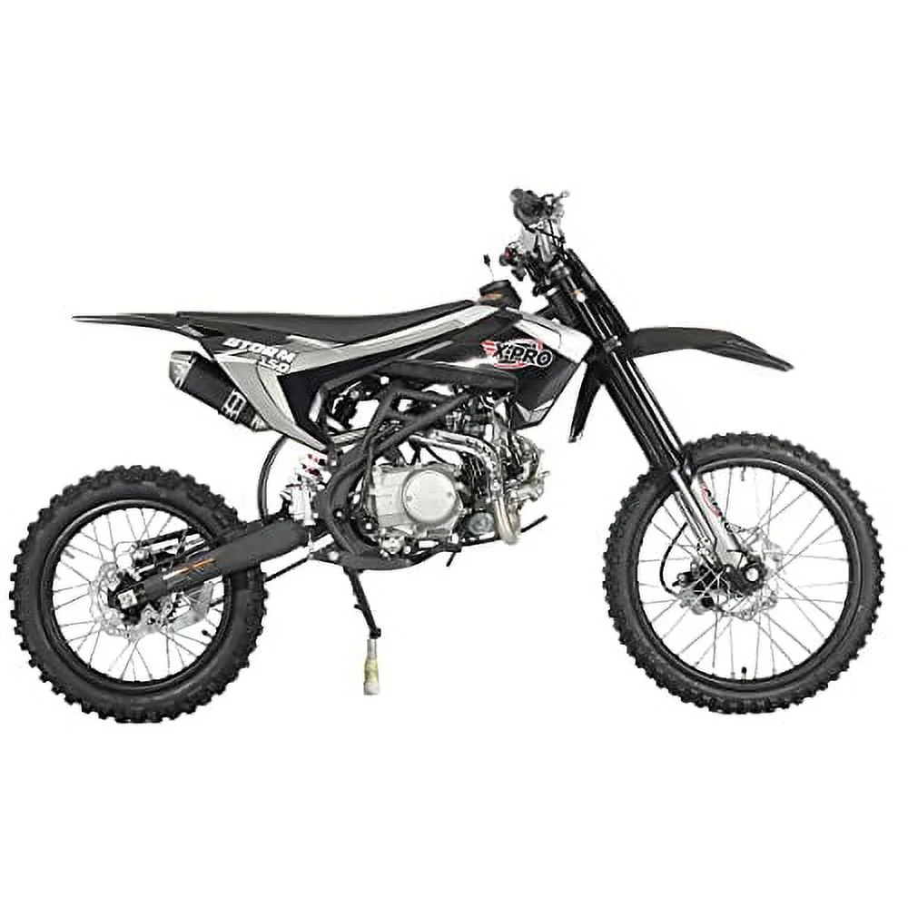 Brand New 150cc Gas Pit Dirt Bike, 4 Manual Transmission Electric/Kick Start 19"/16" Tires(Red) - Image 8