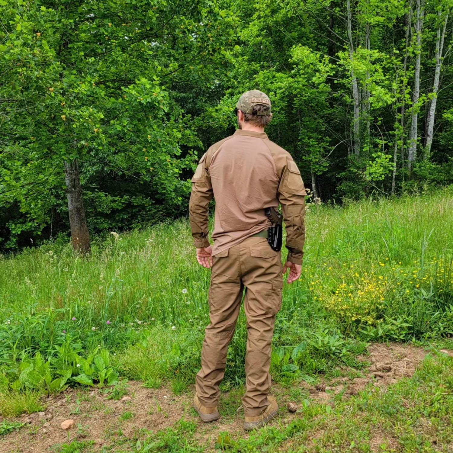 Pantalon cargo tactique pour homme, 9 poches, en tissu ripstop déperlant, idéal pour le travail, la randonnée et la chasse.