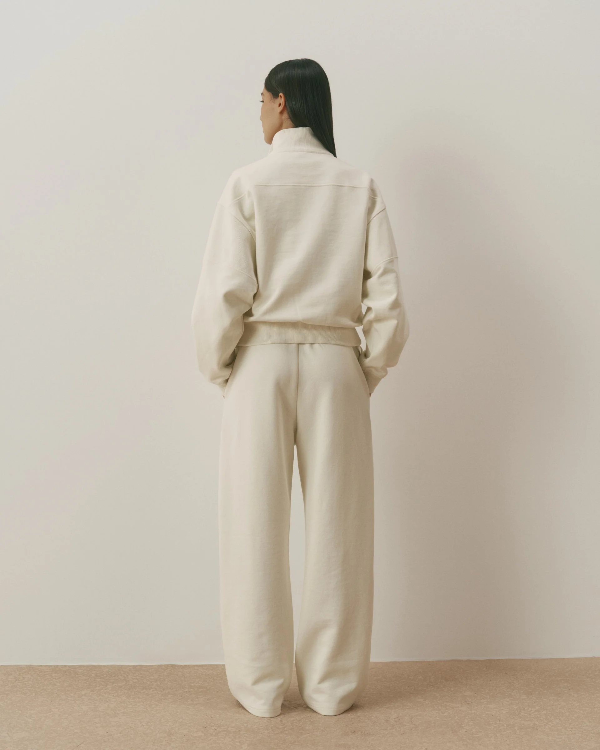 Retro AS Loose Fit Straight Leg Sweatpants - Marshmallow White/Classic Red