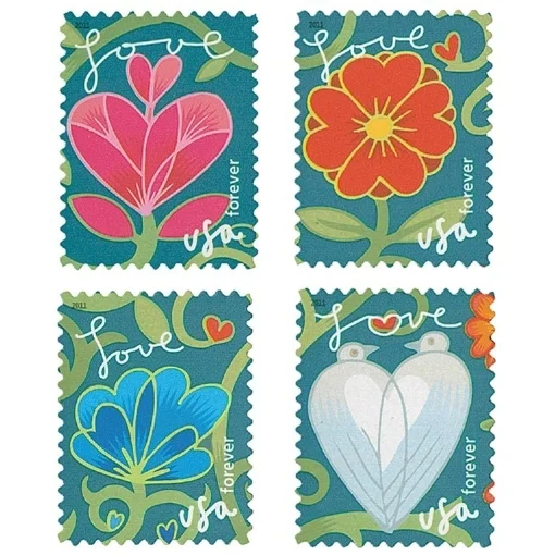 Forever Stamps Garden of Love – Love & Celebration. First-Class Postage
