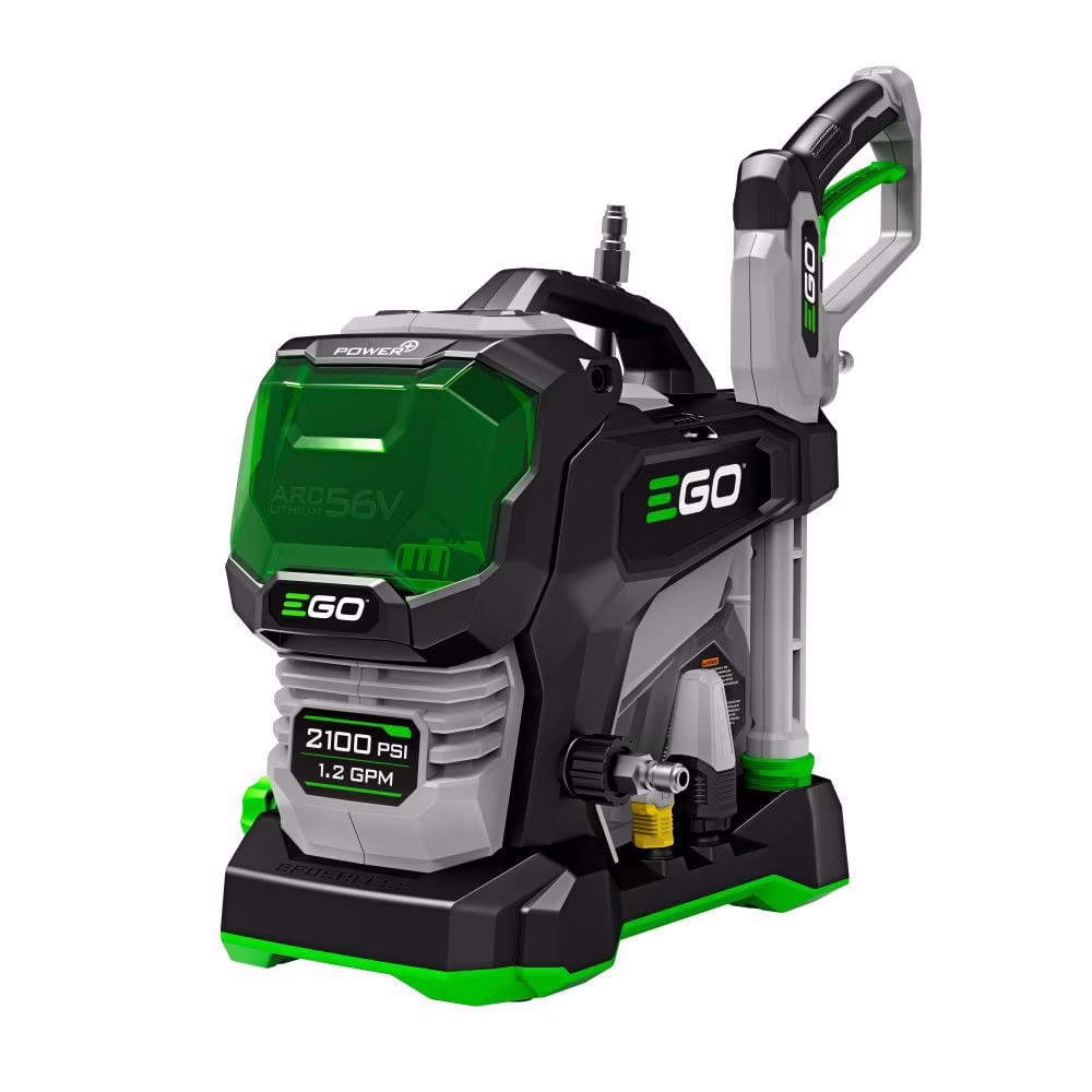 Ego Power+ 2100 Psi 1.2 Gpm Battery Powered Cold Water Pressure Washer with 4 Spray Nozzles Bare Tool