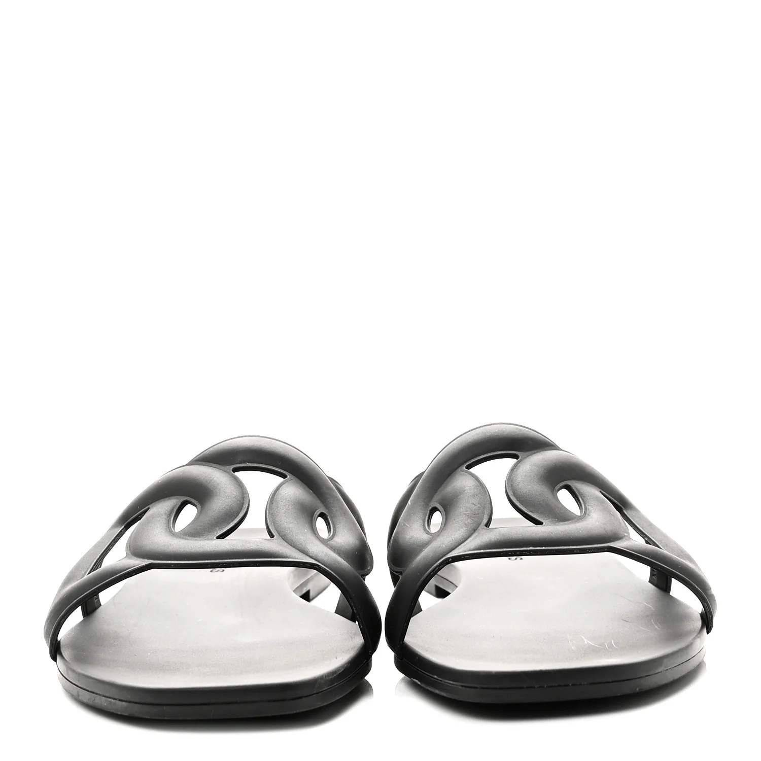 Rubber Aloha Sandals 35 Black