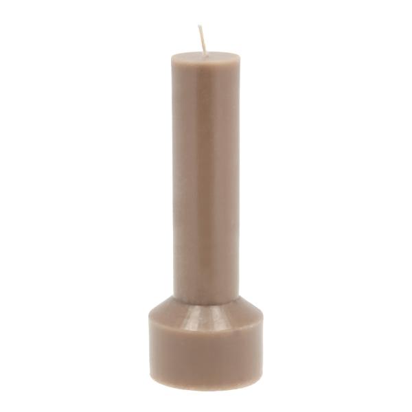Hvils lys 7x20 cm taupe
