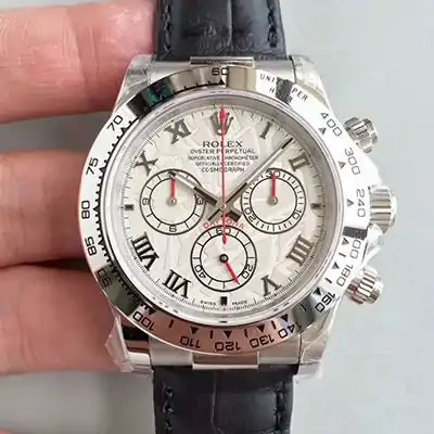 Rolex Daytona Cosmograph 116520 JH Factory Black Leather Strap