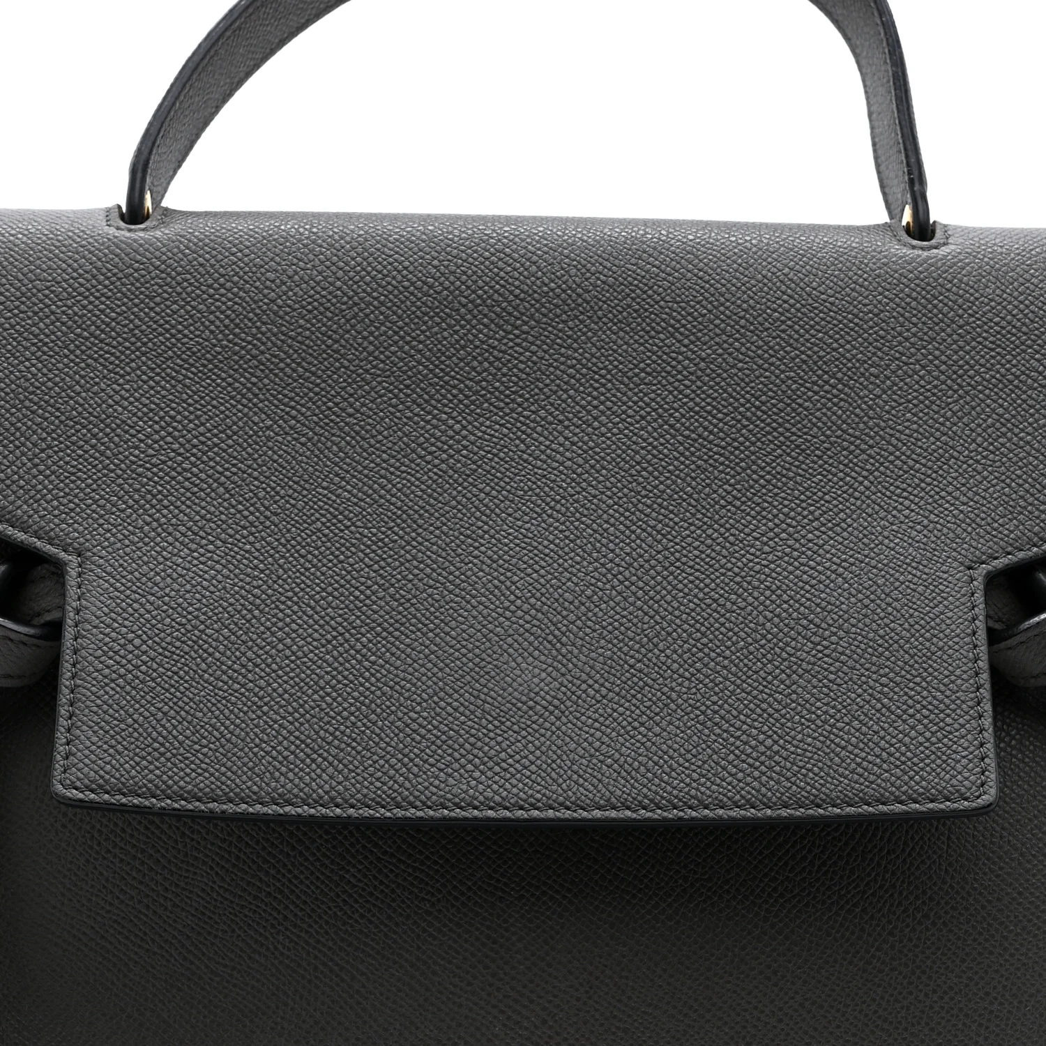 Grained Calfskin Mini Belt Bag Grey