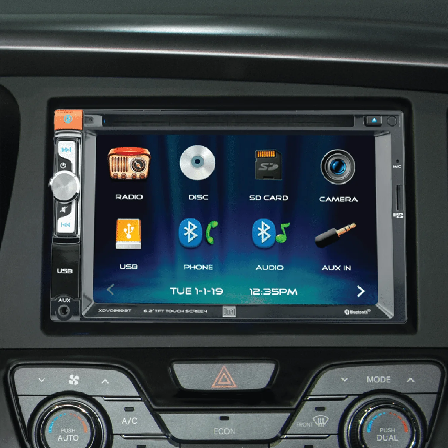 XDVD269BT 6.2 Inch, Car Stereo Head Unit, Double DIN with CD/DVD - Image 5