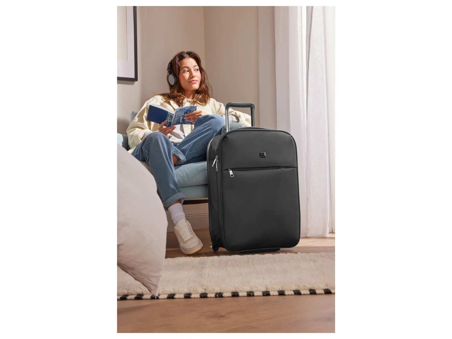 TOPMOVE Valise cabine  roulettes pliante, 40 L