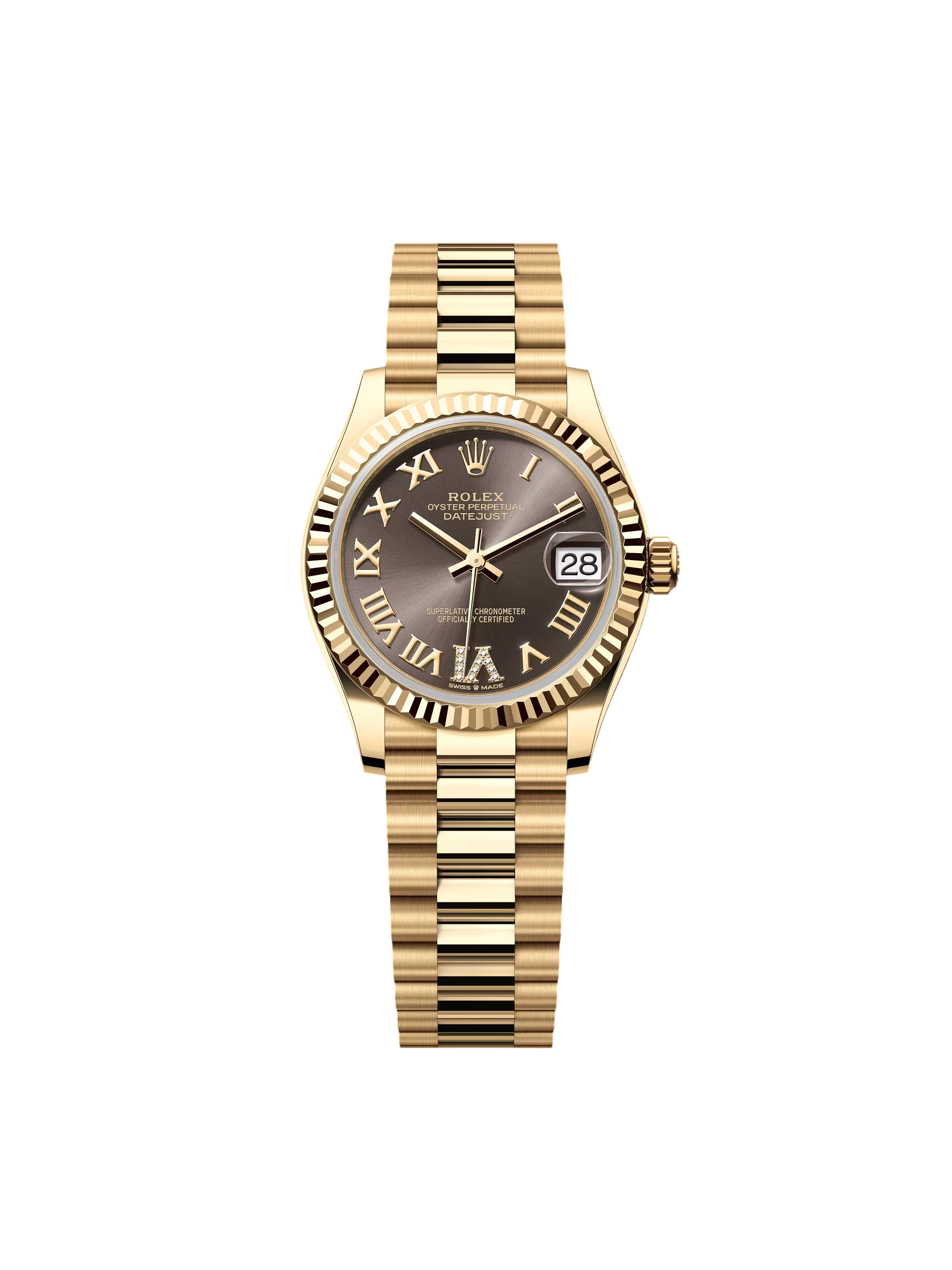 【Super Clone】RLX Datejust m278278-0032 Dark Grey 31mm Dial President Bracelet Watch