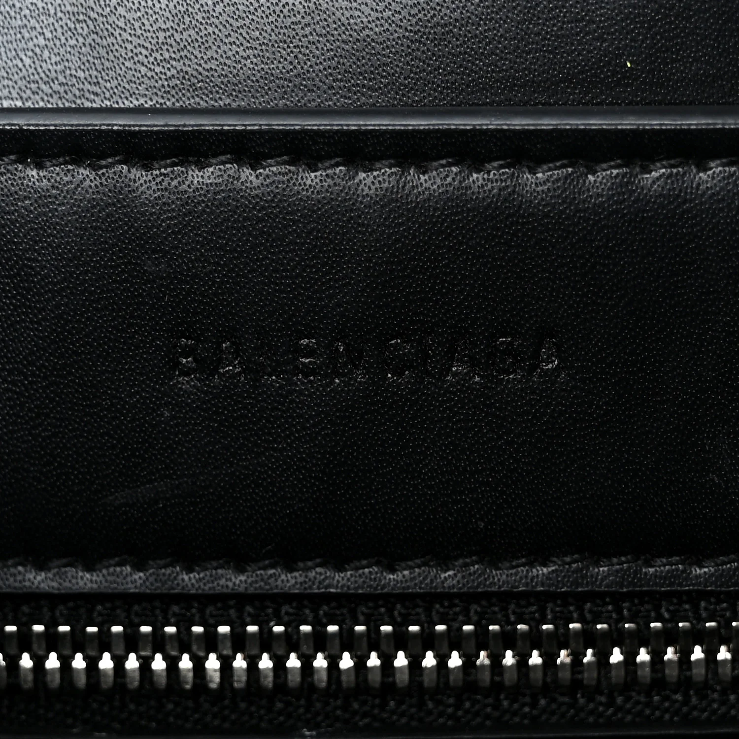 Shiny Calfskin Logo Crocodile Embossed XXS Everyday Tote  Black