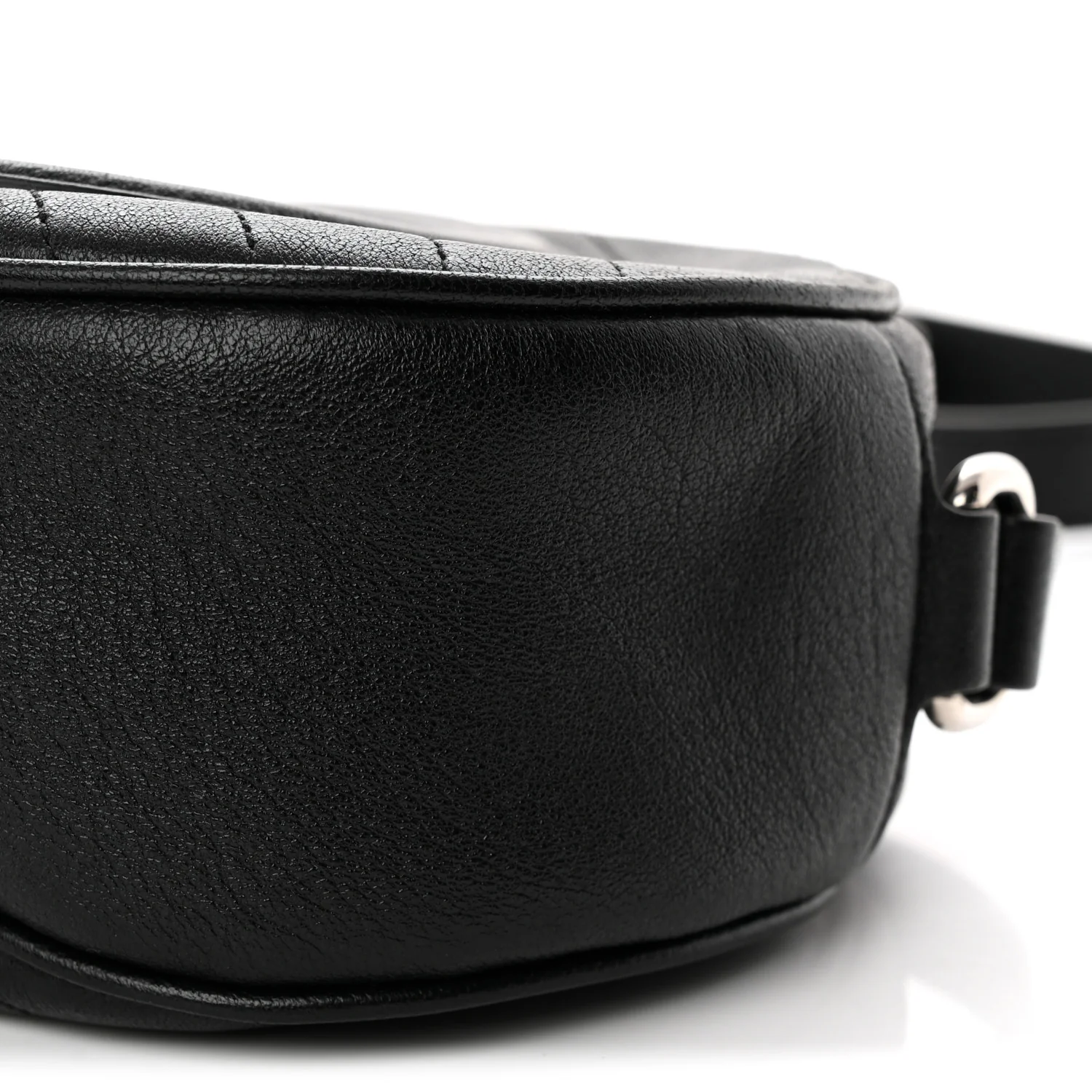 Sakai Be Green Calfskin Diagonal Stitched Mini Blondie Shoulder Bag Craclet Brown