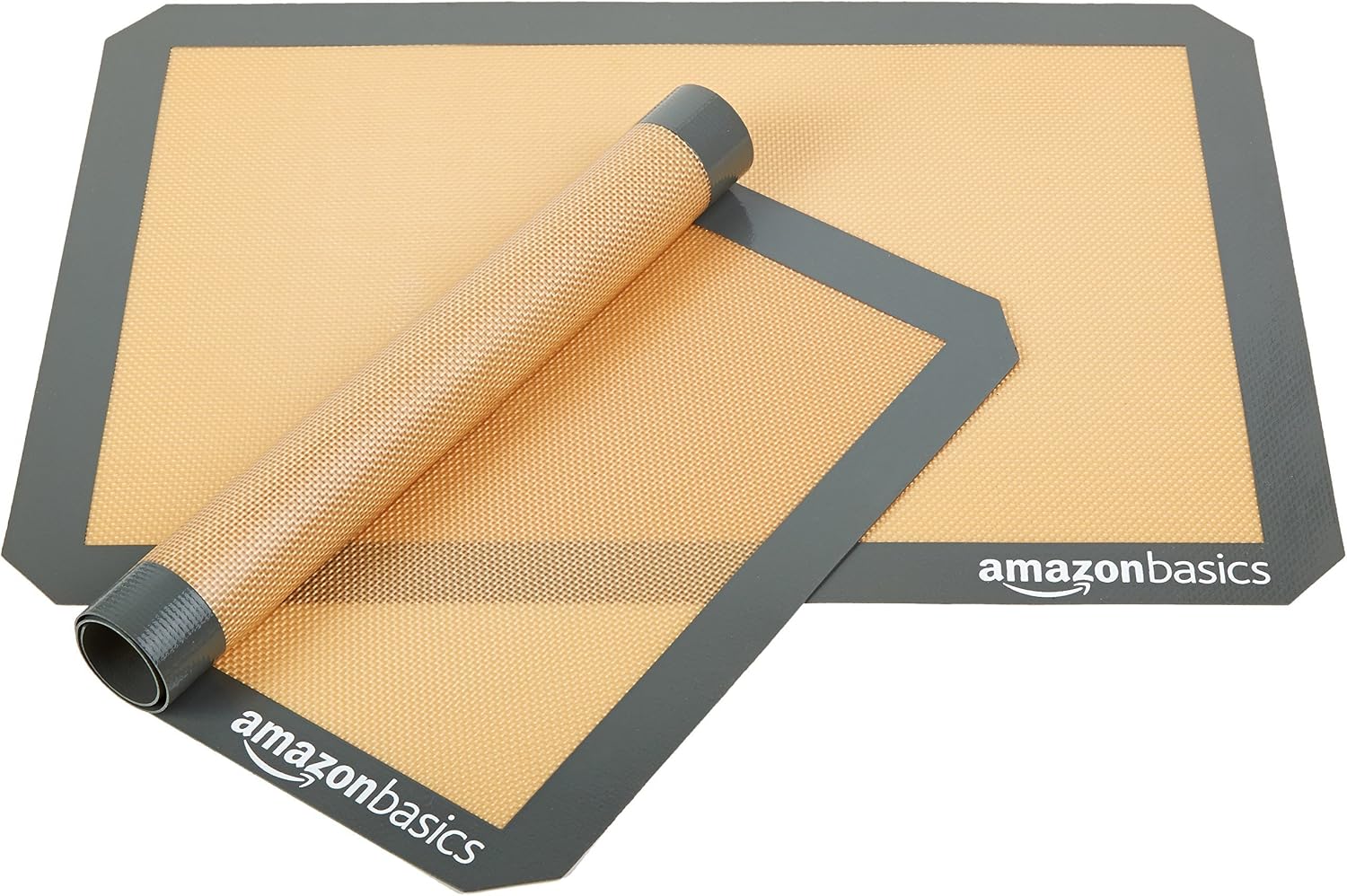 Amazon Basics Silicone Rectangular Baking Mat, Non-Stick, Reusable, Dishwasher Safe, Food Safe, Heat Resistant, 16.5