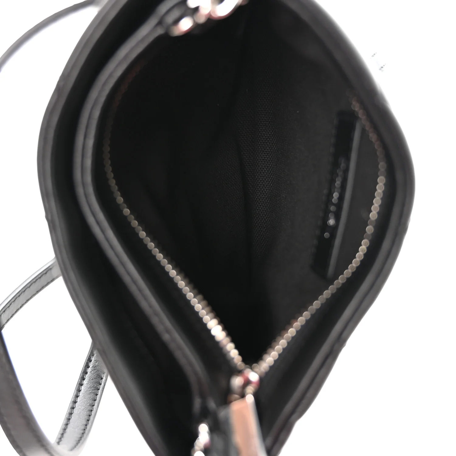 Lambskin Quilted Uniform Crossbody Bag Black