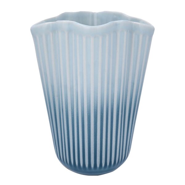Hammershøi unfold vase 20,5 cm blå