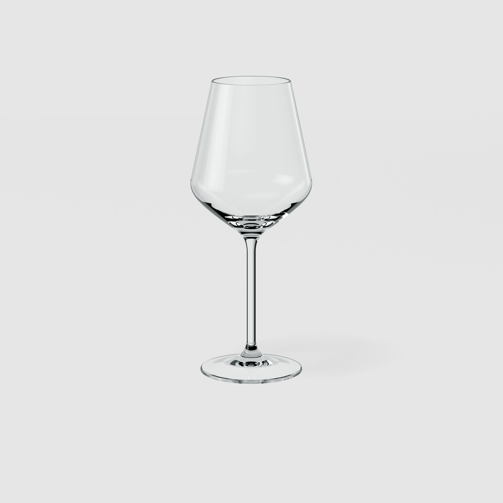 La Divina Red wine glass - Clear, 6.8 oz, crystal glass