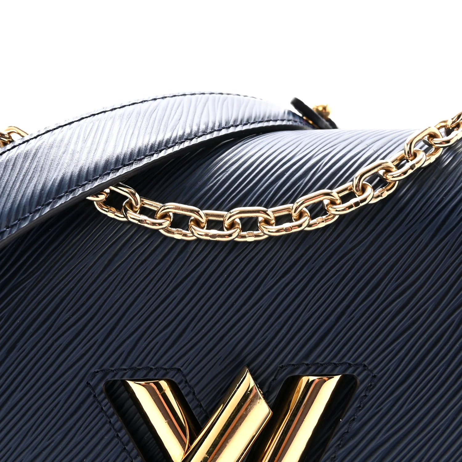 Epi Twist Shoulder Bag MM Indigo