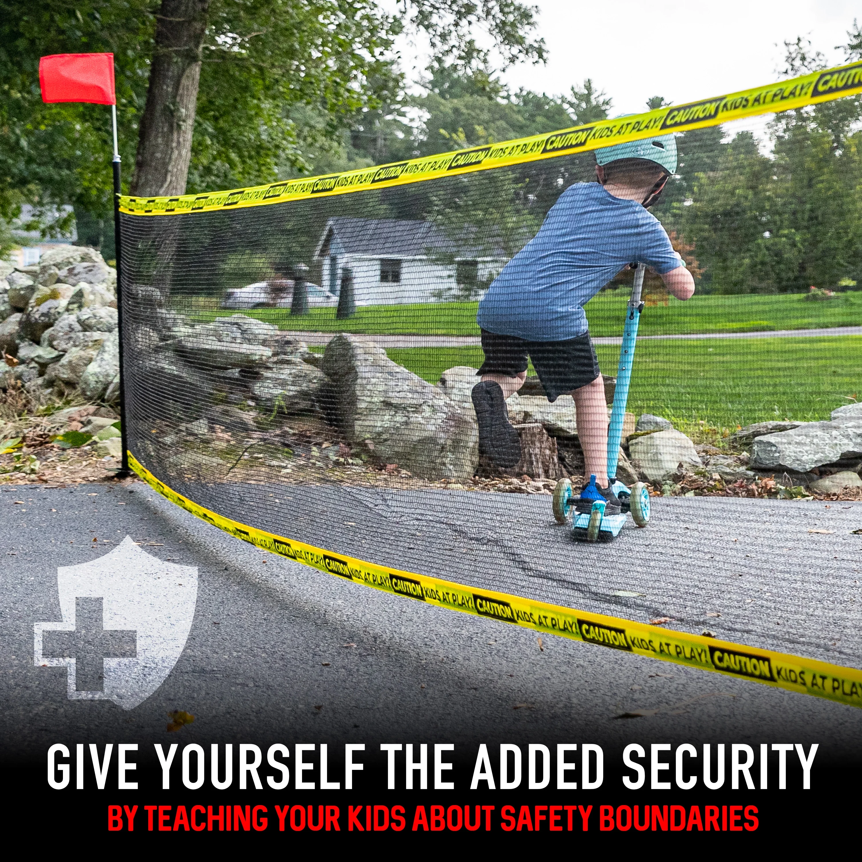 Franklin Sports Retractable Driveway Barrier - Visual Safety Barrier