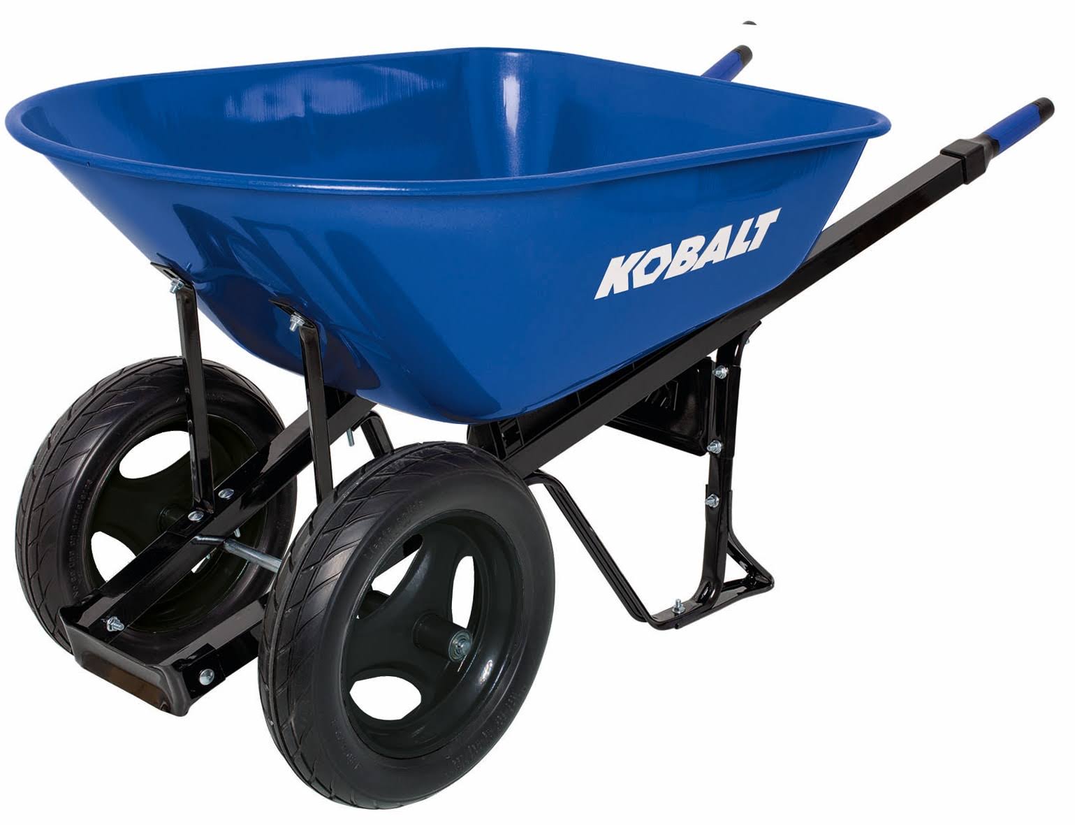 Kobalt 7-cu ft Steel Wheelbarrow with Flat-Free Tire P7-Sf-2W-K 35098