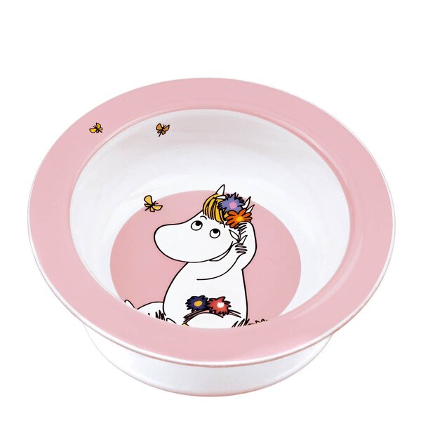 Mummi tallerken med sugekopp 15,5 cm Eng rosa