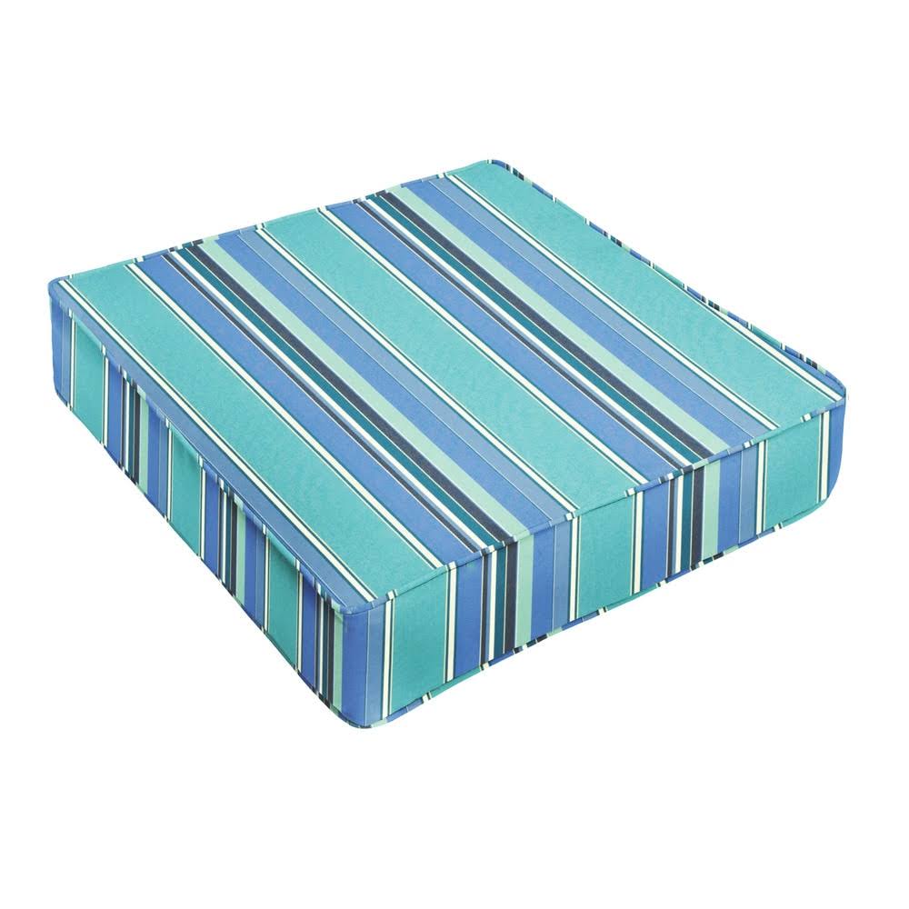 Humble and Haute Sunbrella Dolce Oasis Corded Indoor/ Outdoor Deep Seating Chair Cushion 22.5 in W x 22.5 in D, Blue