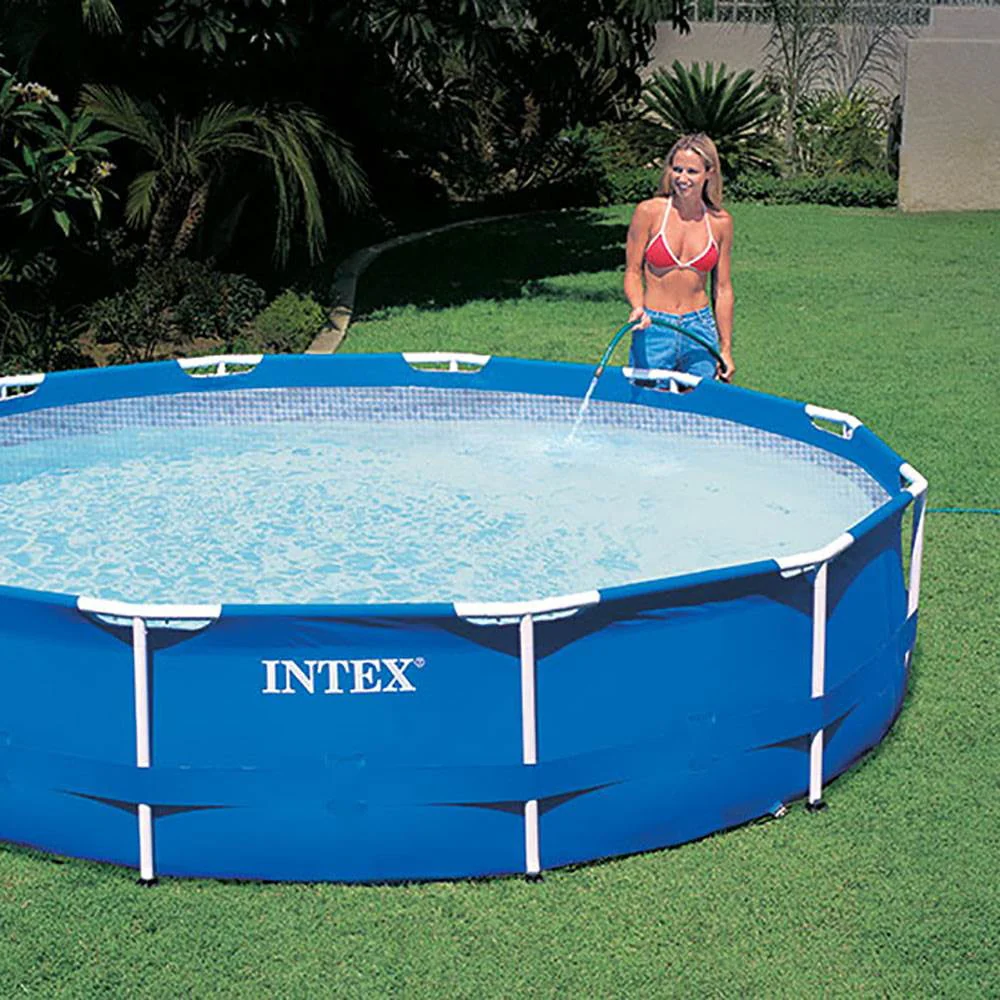 12' x 30" Metal Frame Swimming Pool w/ Filter Pump Pool Maintenance Kit - Image 7