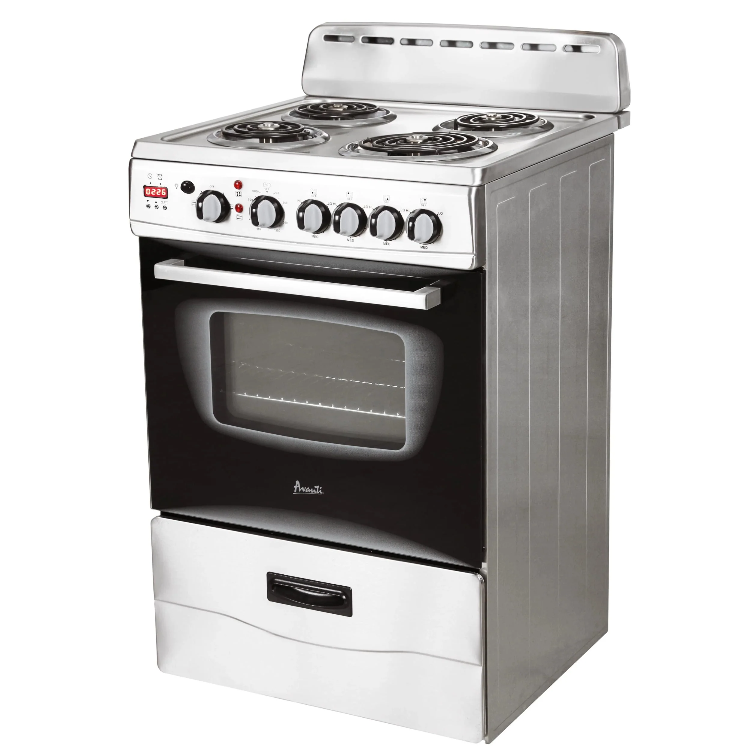 Avanti ERU240P0W 24 in Electric Freestanding Range - White