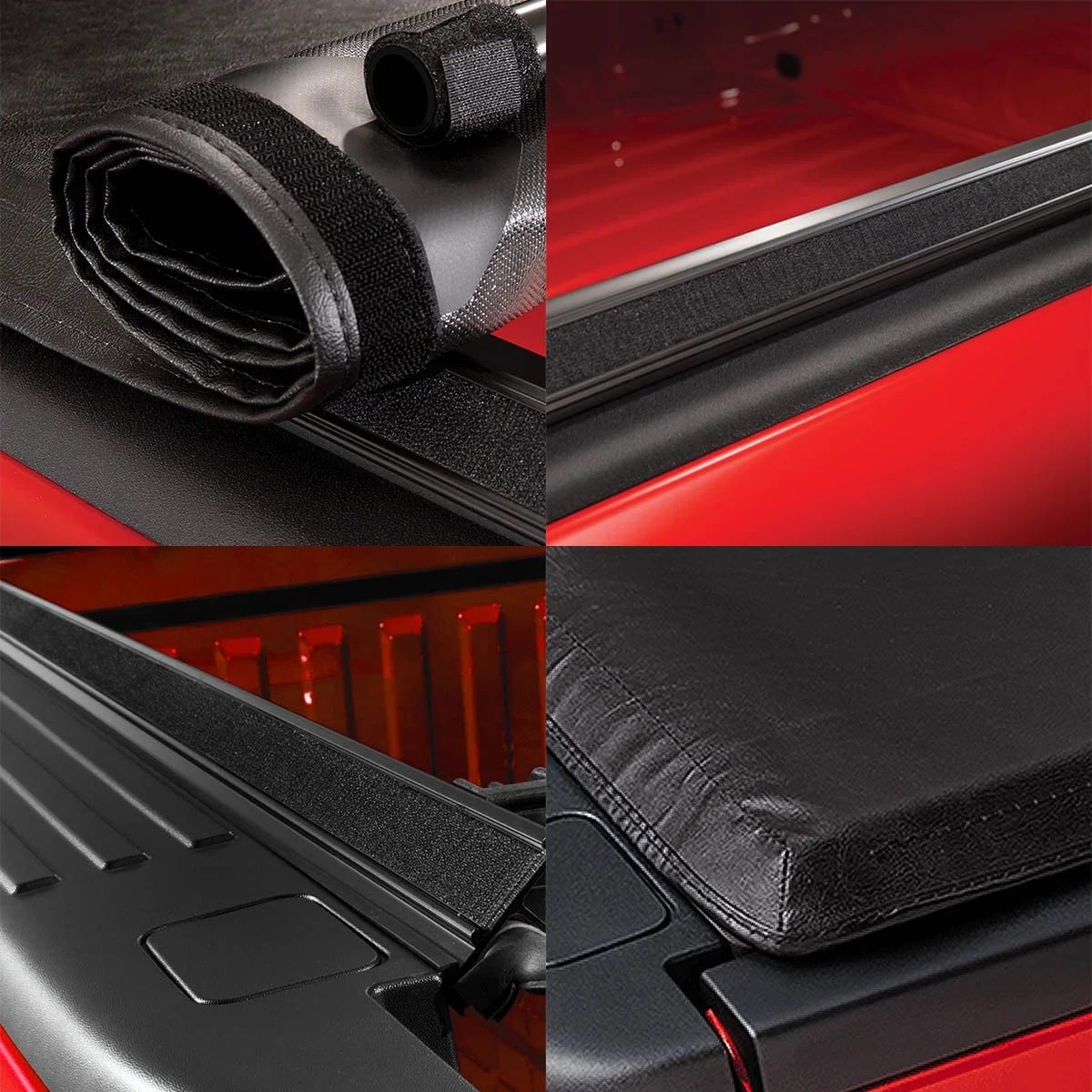 Auto Drive Soft Roll up Truck Bed Tonneau Cover Fits 94 - 03 Chevy S10 / GMC Sonoma 6ft Bed