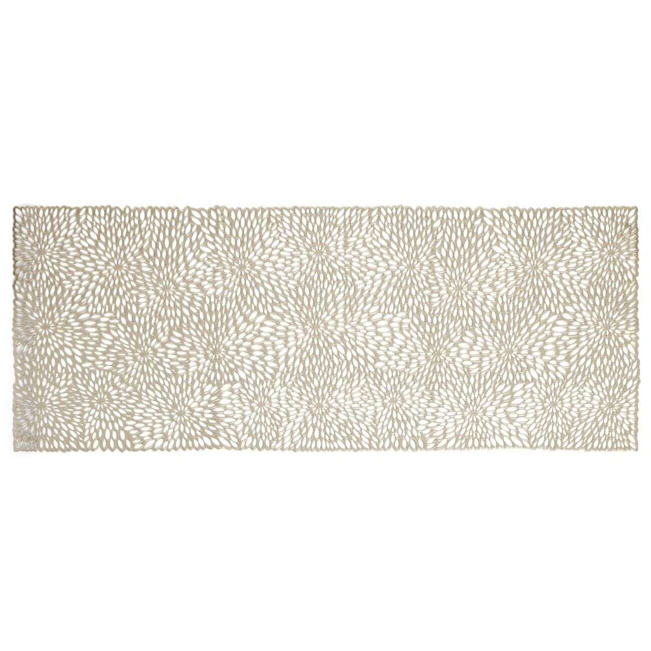 Chemin de table Noël PVC doré