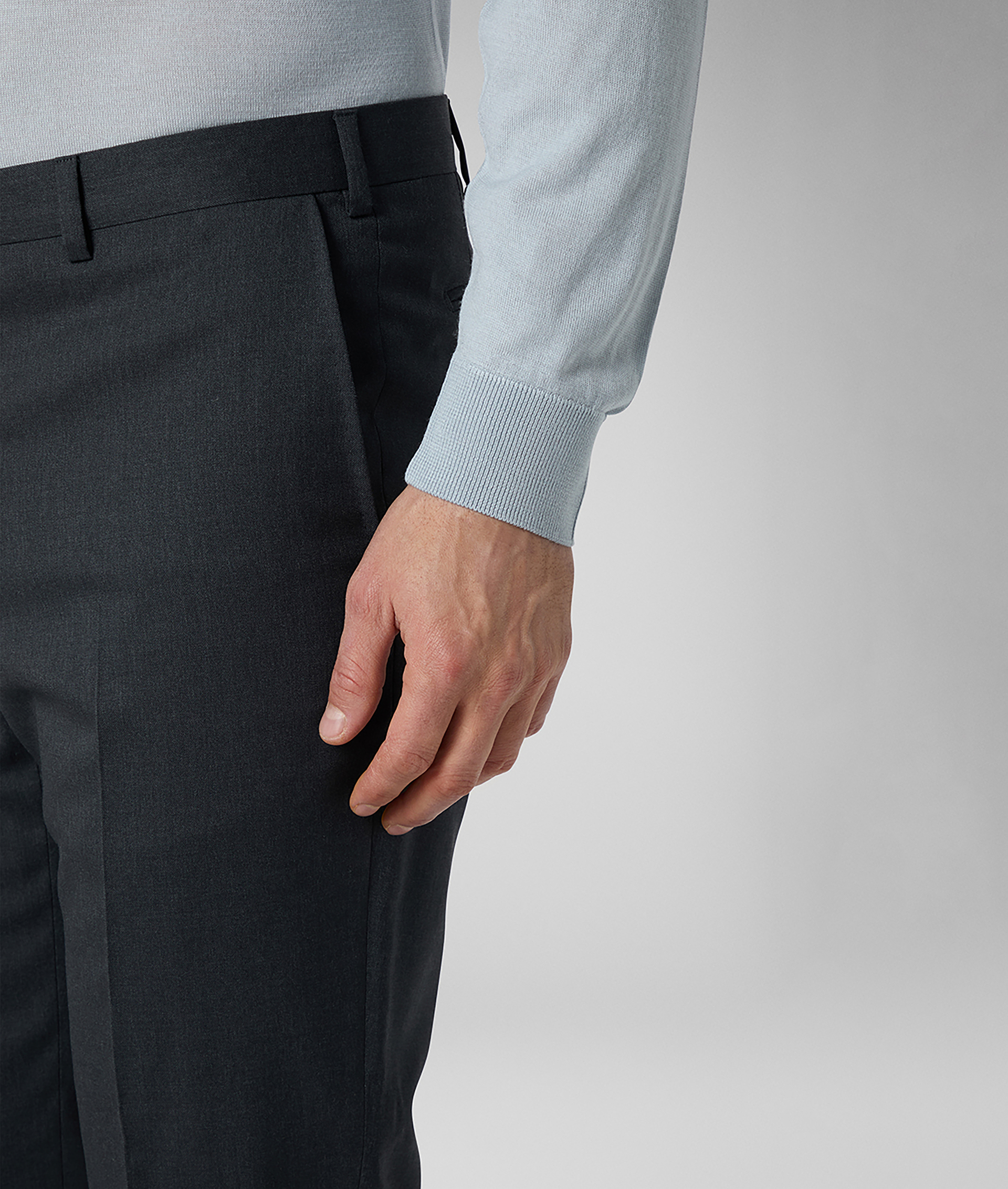 VICENZA SUIT IN PURE WOOL DARK GREY