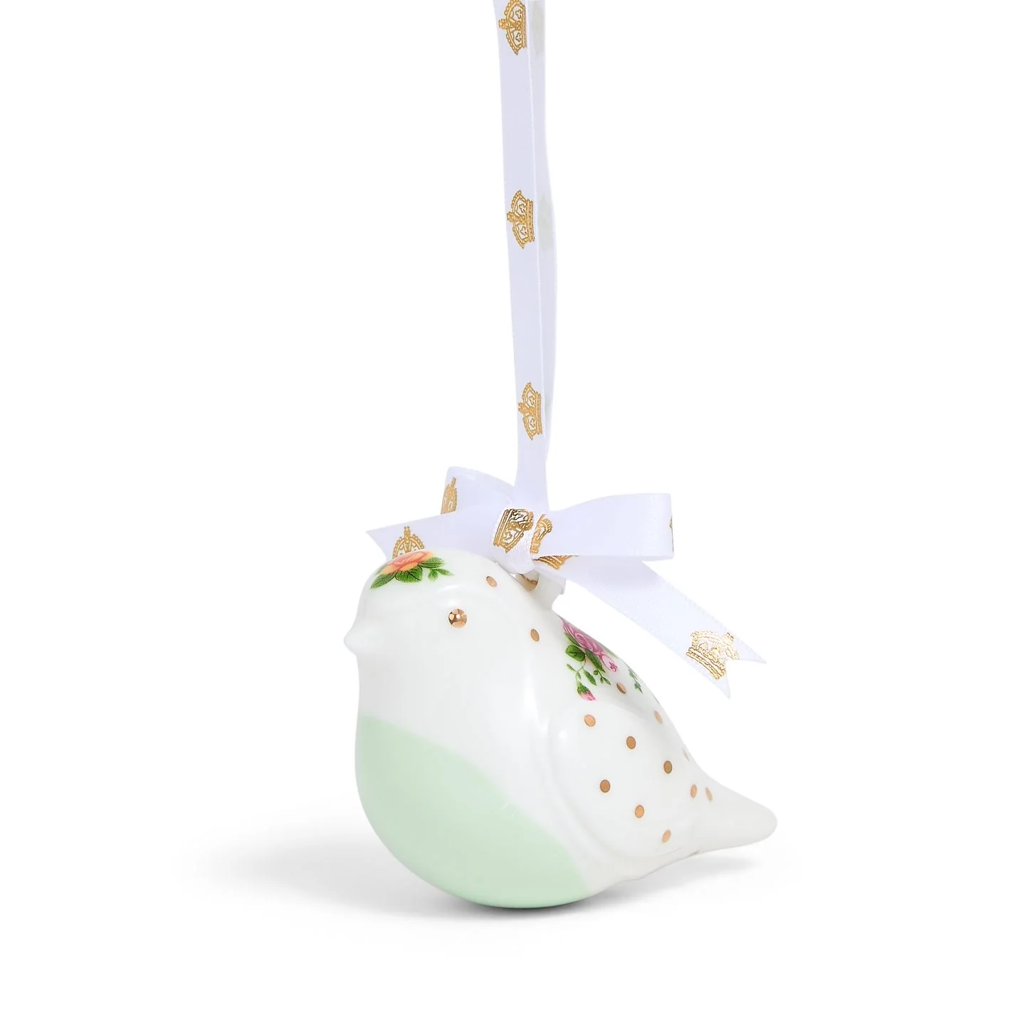 Old Country Roses Christmas Hanging Ornament Robin
