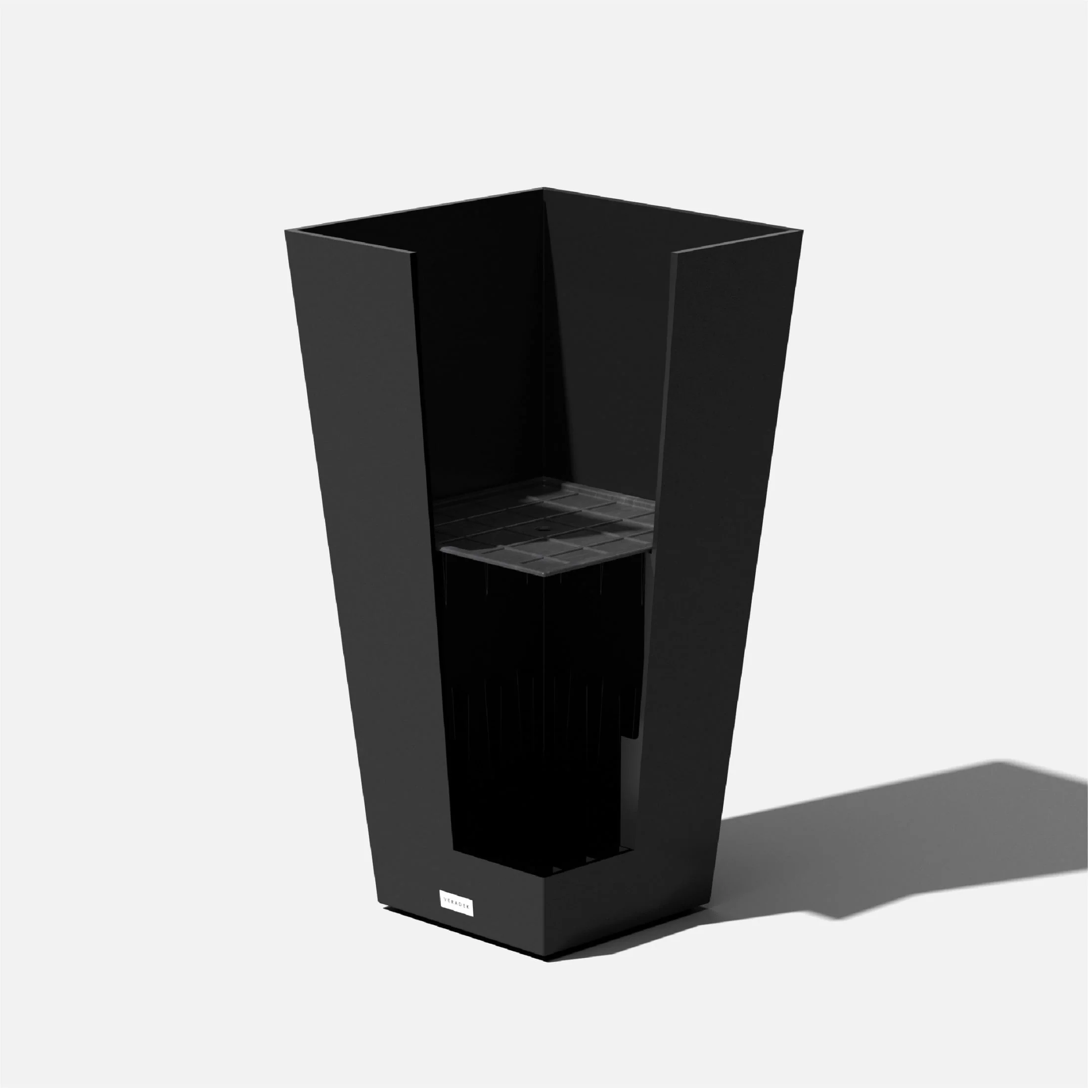Veradek Pure Series Midland 30" Planter 2 Pack Black Image 9