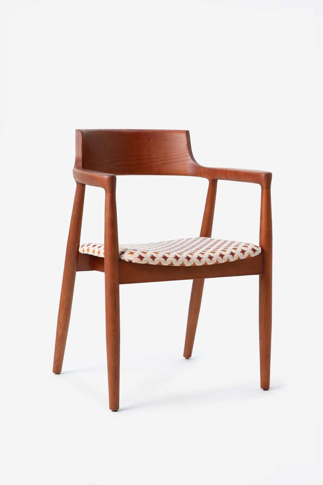 Houten eetkamerstoel giulia met print