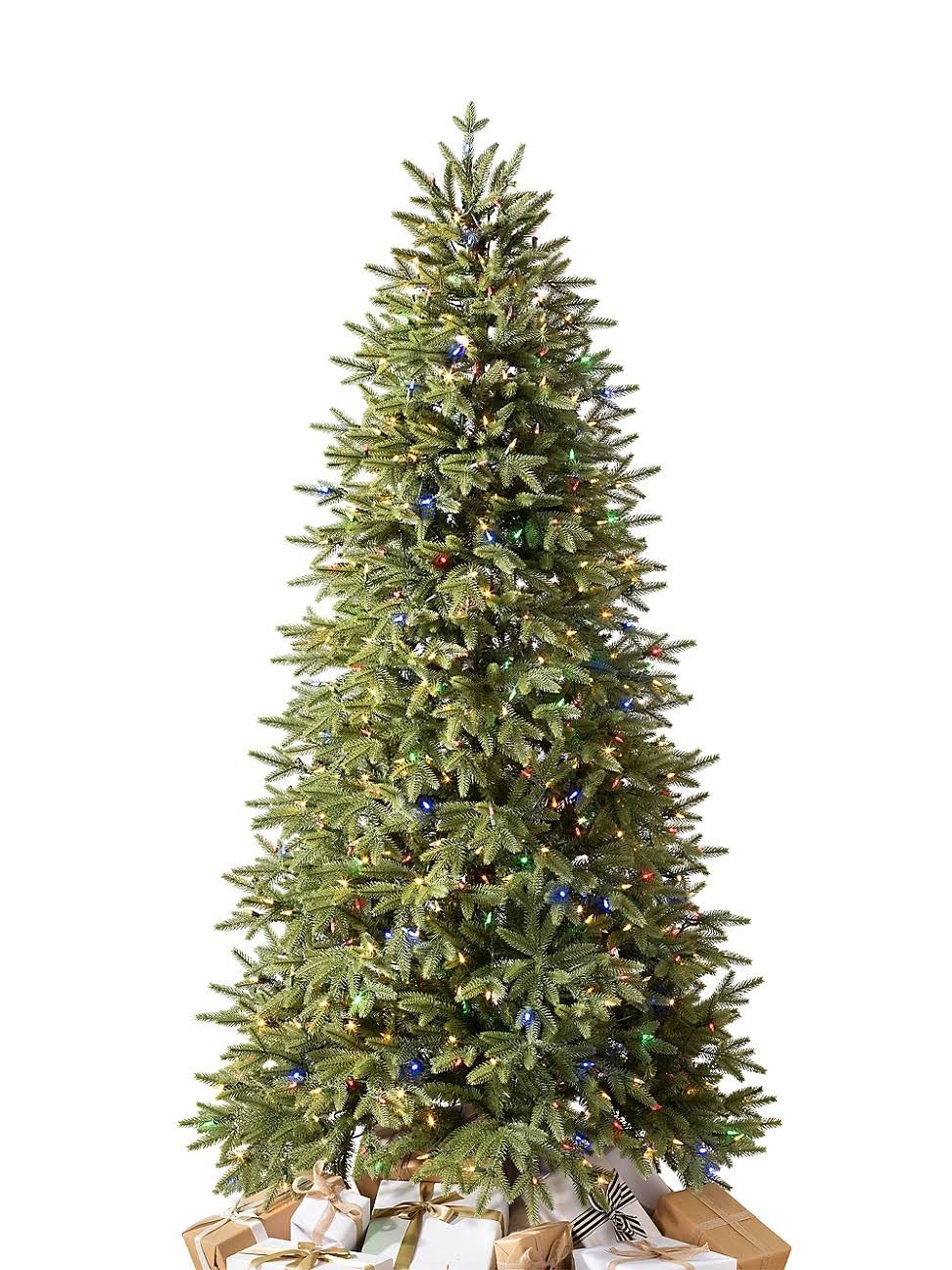 Balsam Hill Silverado Slim Artificial Christmas Tree - LED Color Clear - Size 9 ft