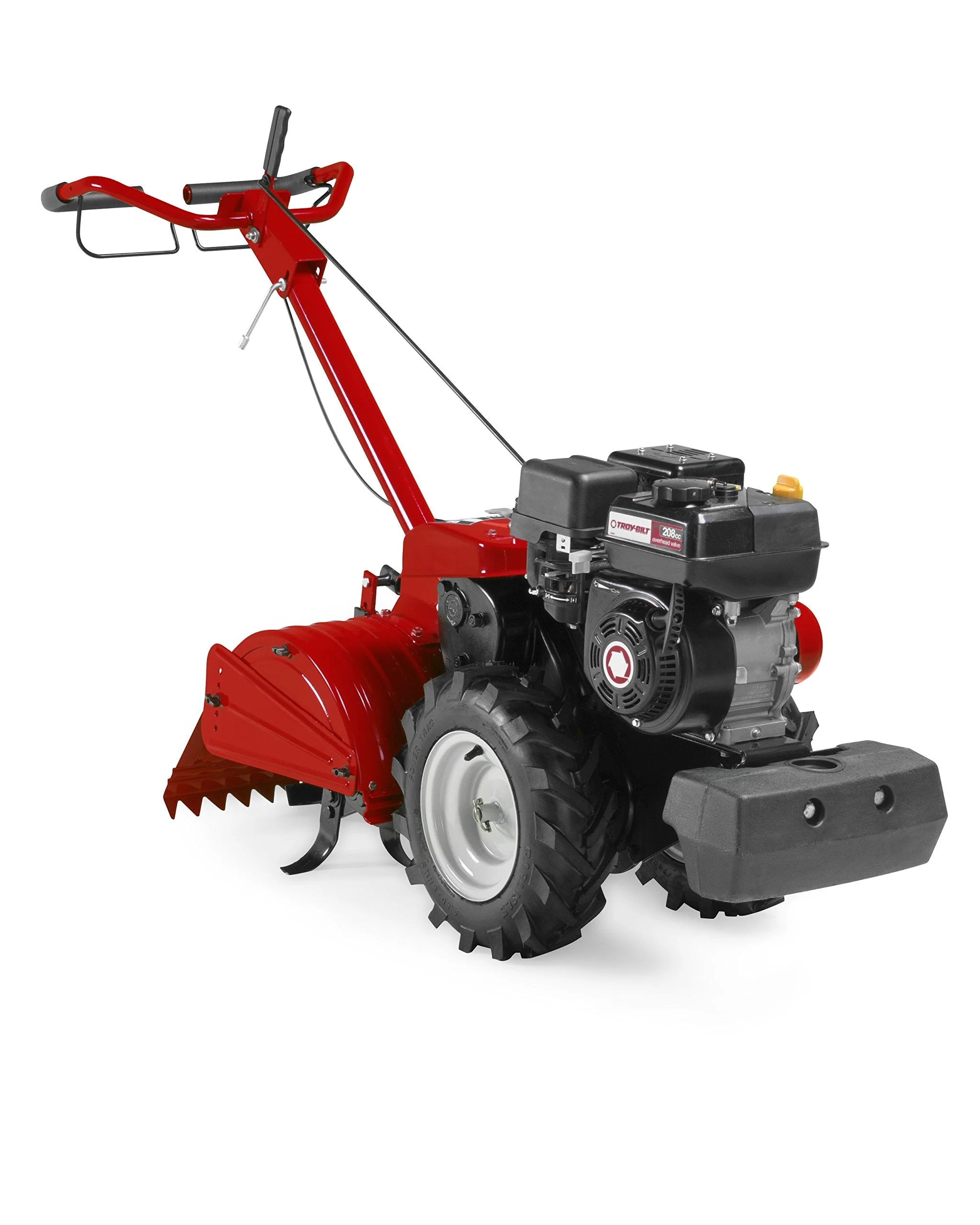 Motoculteur à fraises arrière avec moteur à essence OHV de 208 cm³ et options de labour à rotation avant et arrière