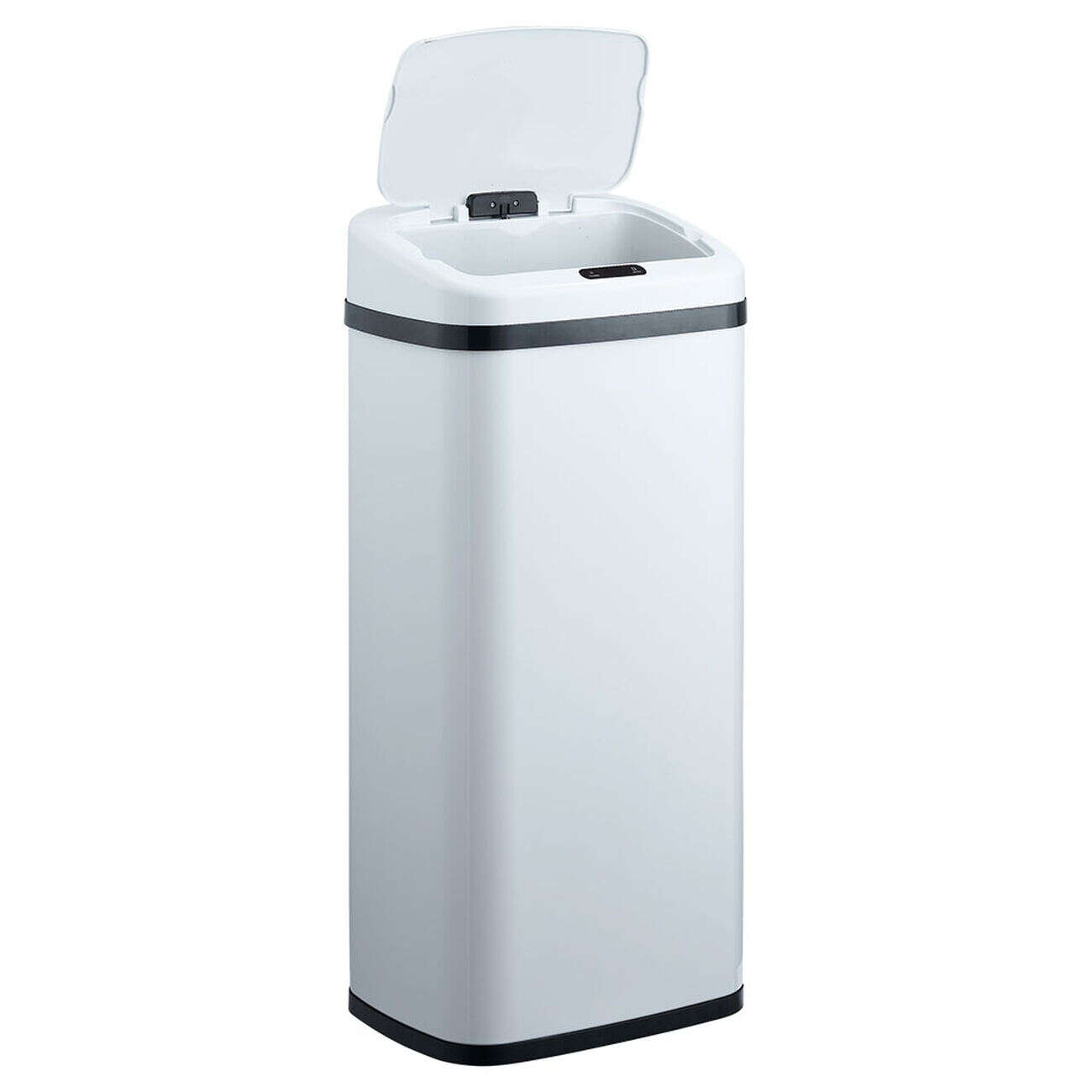 Poubelle automatique blanc opaque 40 L