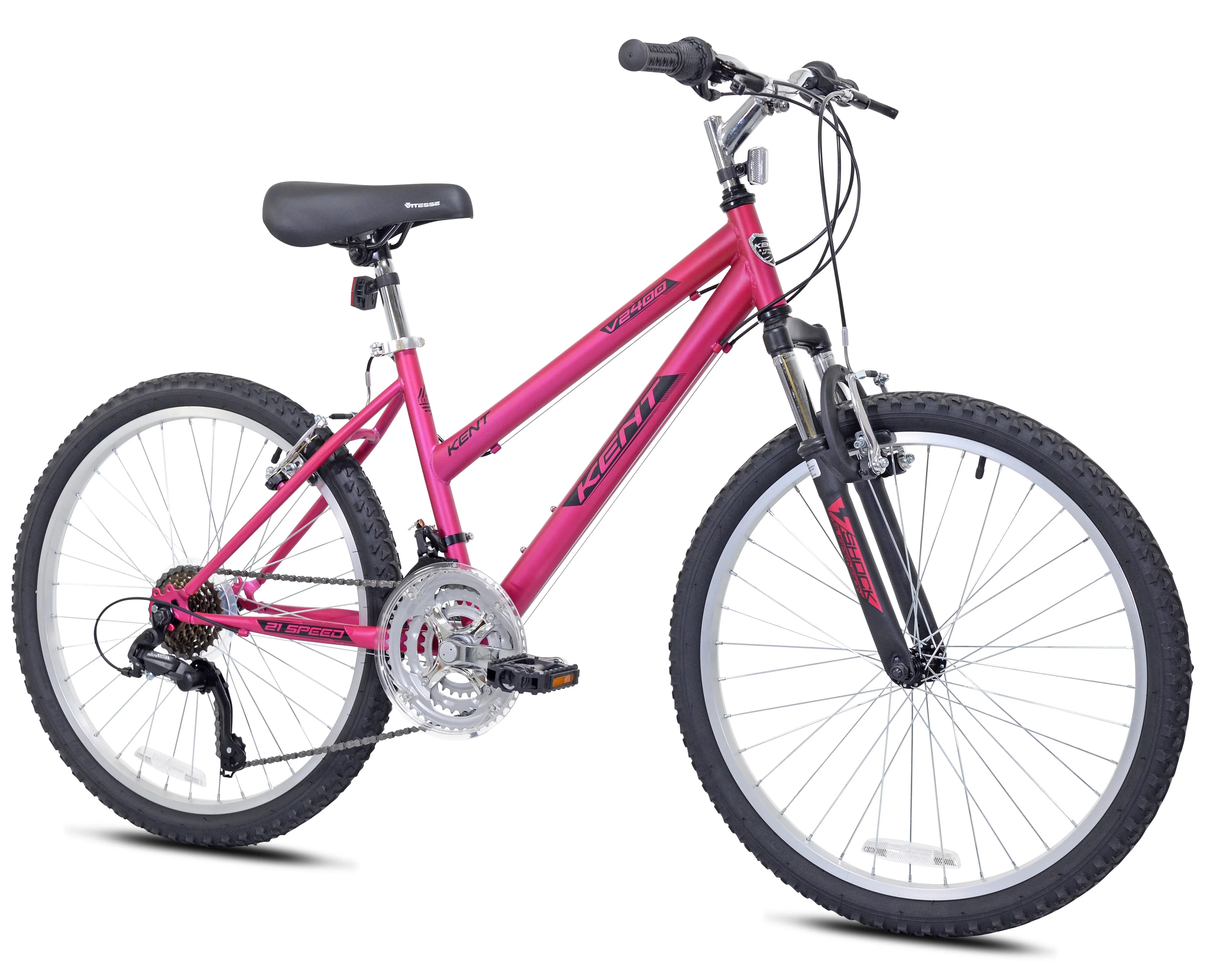 24 Kent V2400 Magenta Silver Bicycle